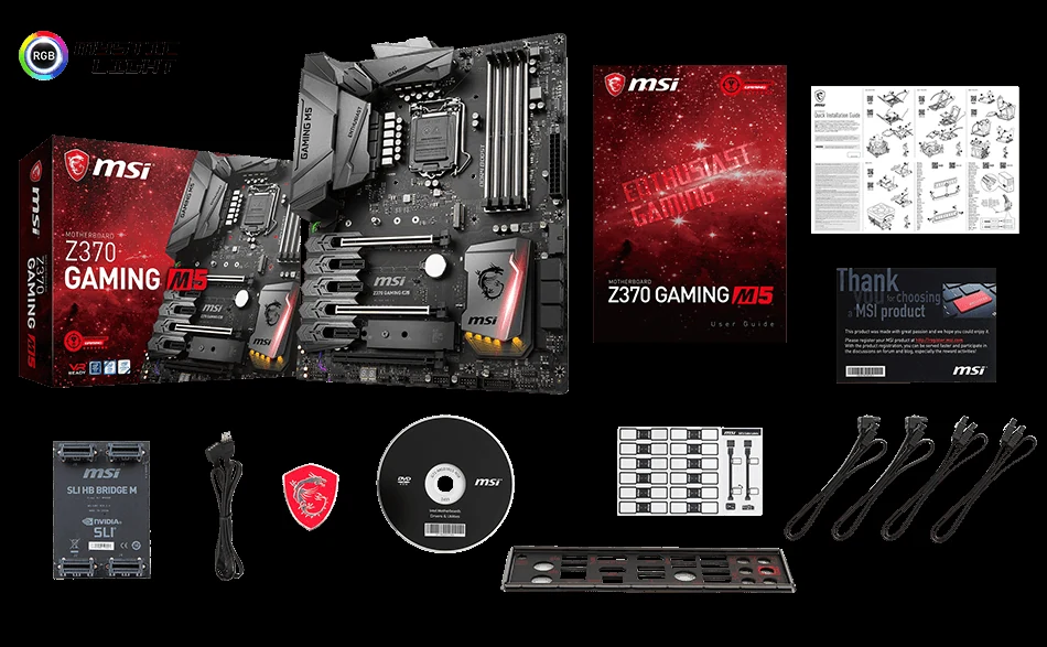 Mainboard MSI Z370 GAMING M5 - LGA 1151 - NEW
