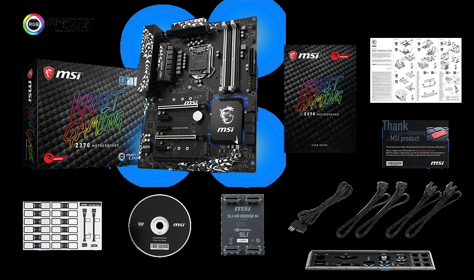 Mainboard MSI Z370 KRAIT GAMING - LGA 1151 - NEW