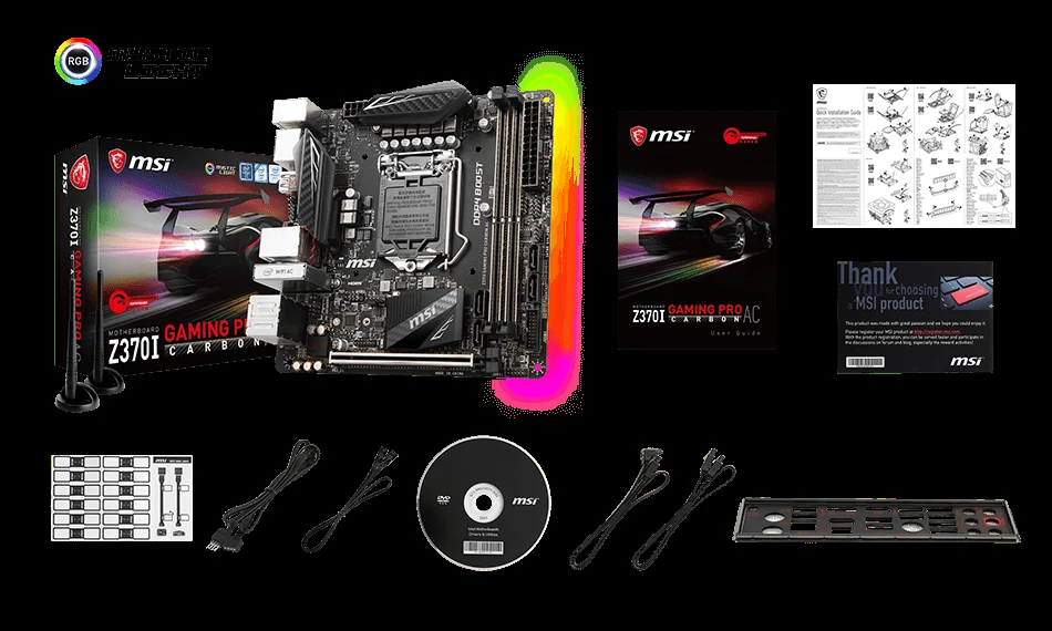 Mainboard MSI Z370I GAMING PRO CARBON AC - LGA 1151 - NEW