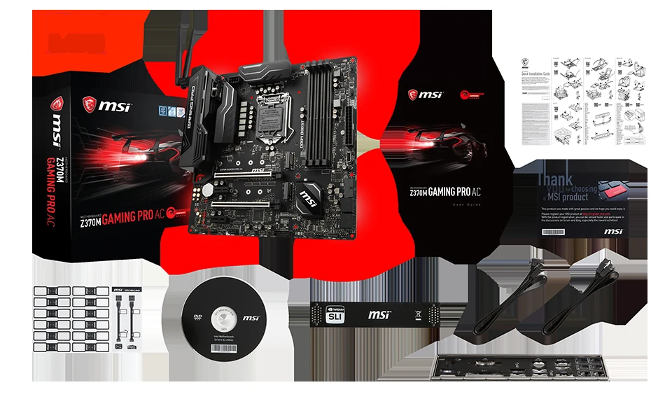 Mainboard MSI Z370M GAMING PRO AC - LGA 1151 - NEW