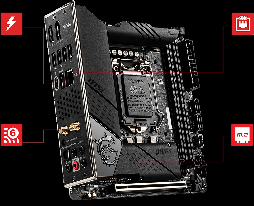 Mainboard MSI Z490I UNIFY - LGA 1200 - NEW