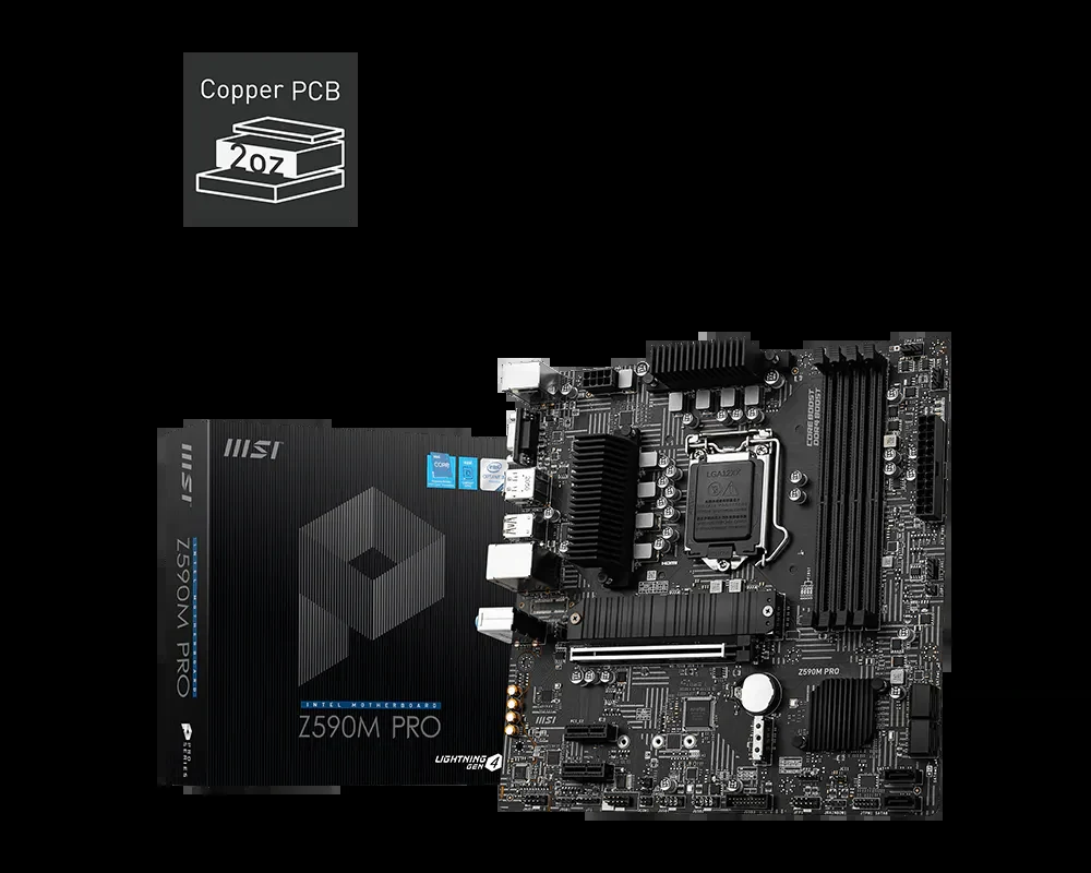 Mainboard MSI Z590M PRO - LGA 1200 - NEW