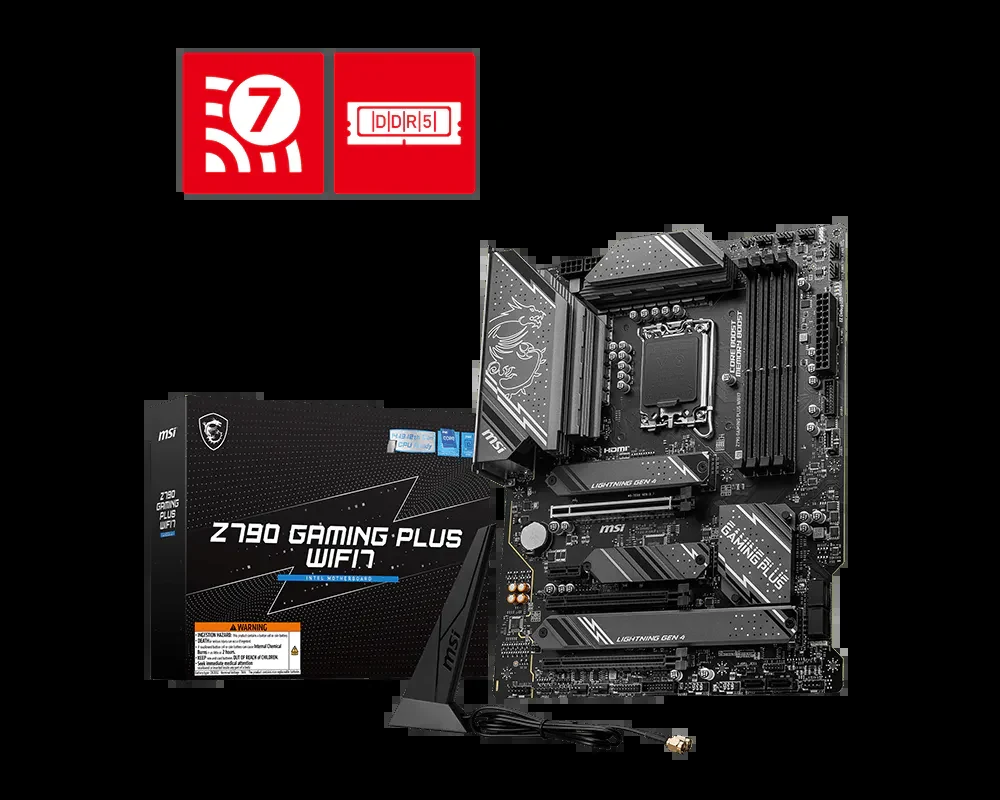 Mainboard MSI Z790 Gaming Plus WiFi7 - 4 Khe RAM DDR5 - LGA 1700 - NEW