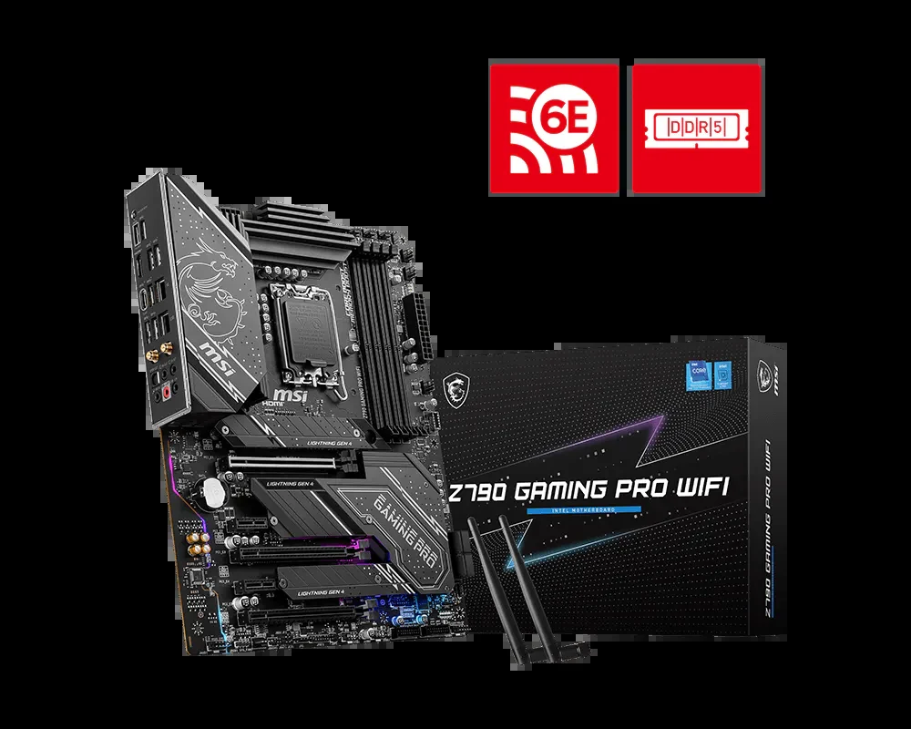 Mainboard MSI Z790 Gaming Pro WiFi - 4 Khe RAM DDR5 - LGA 1700 - NEW