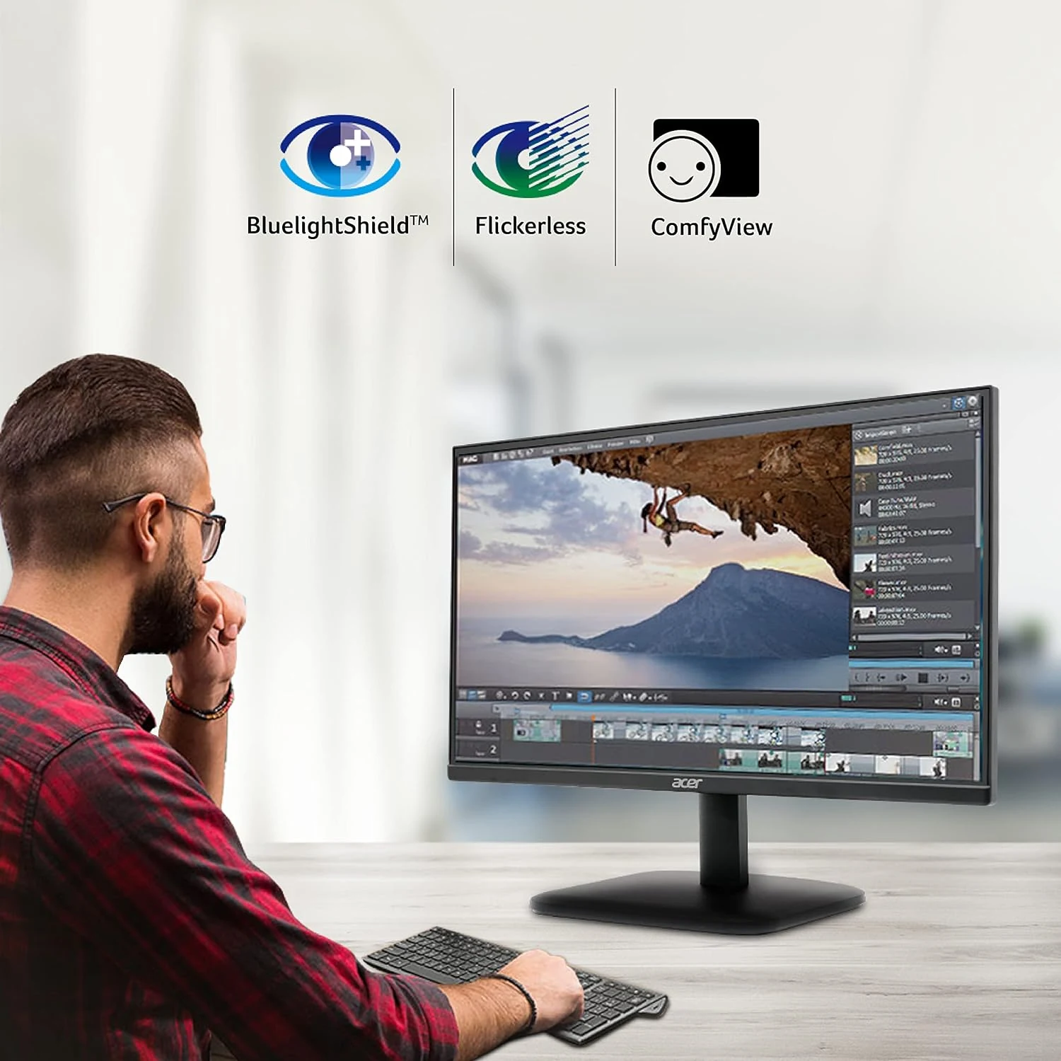 Màn hình Acer EK240Y E - 23,8 inch - FHD - IPS - 100HZ - New