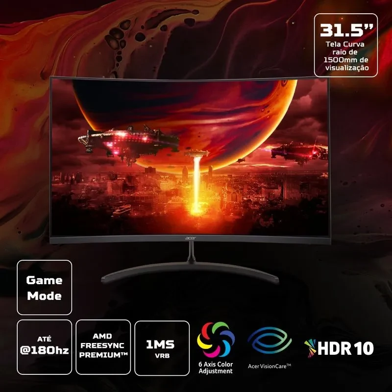 Màn hình Acer Nitro VG320Q - 31,5 inch - FHD - IPS - 75HZ - New