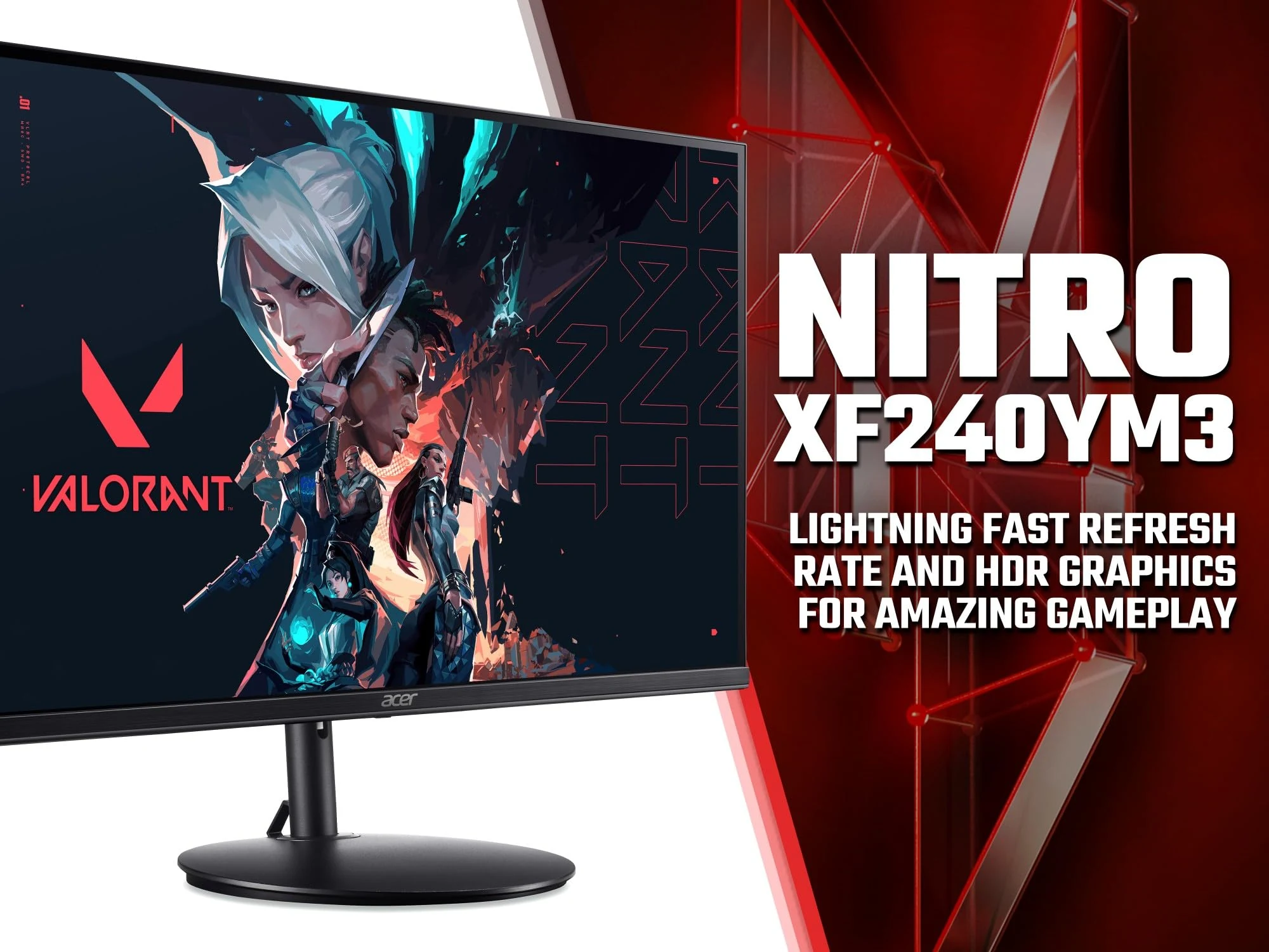 Màn hình Acer Nitro XF240Y - 23,8 inch - FHD - TN - 144HZ - New