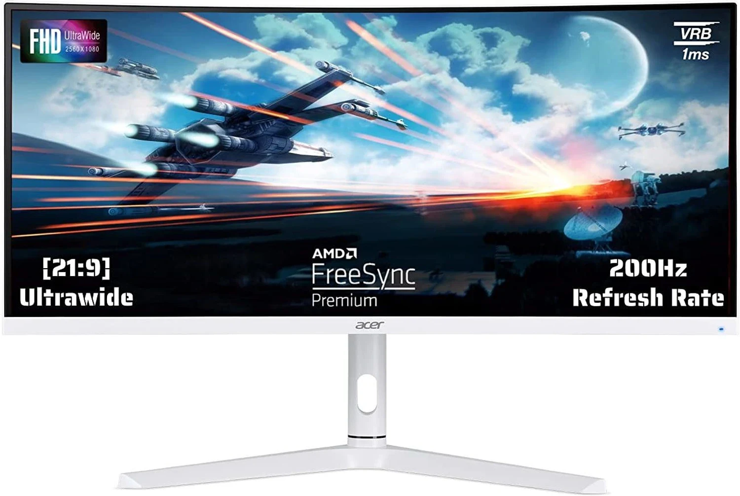 Màn hình Acer Nitro XZ306CX - 29,5 inch - WFHD - VA Cong - 200HZ - New