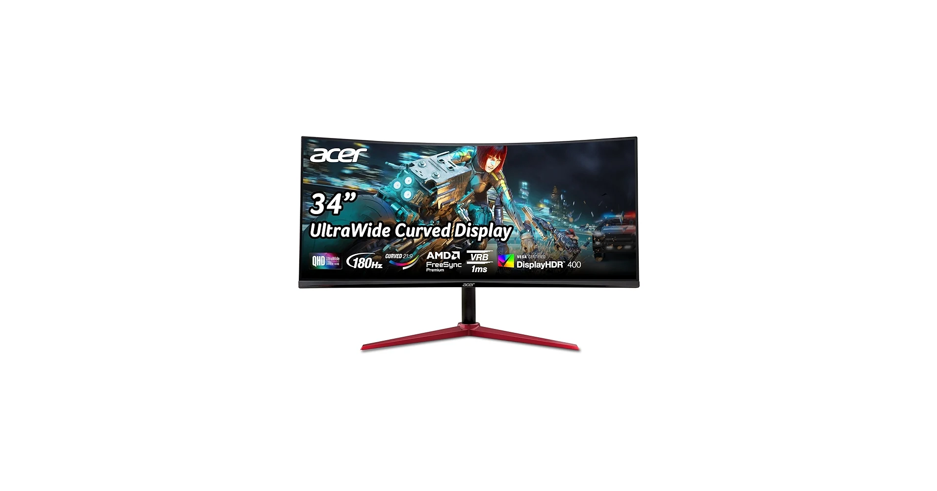 Màn hình Acer Nitro XZ342CU S - 34 inch - WQHD - VA Cong - 180HZ - New