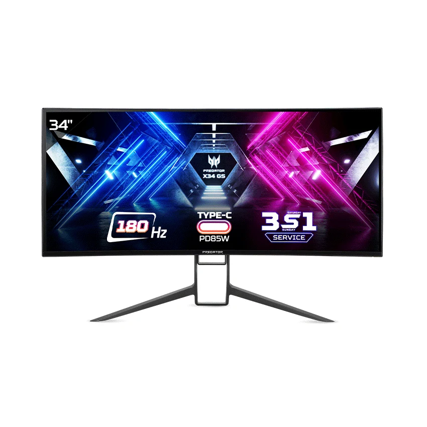 Màn hình Acer Predator X34 GS - 34 inch - WQHD - IPS Cong - 180HZ - New
