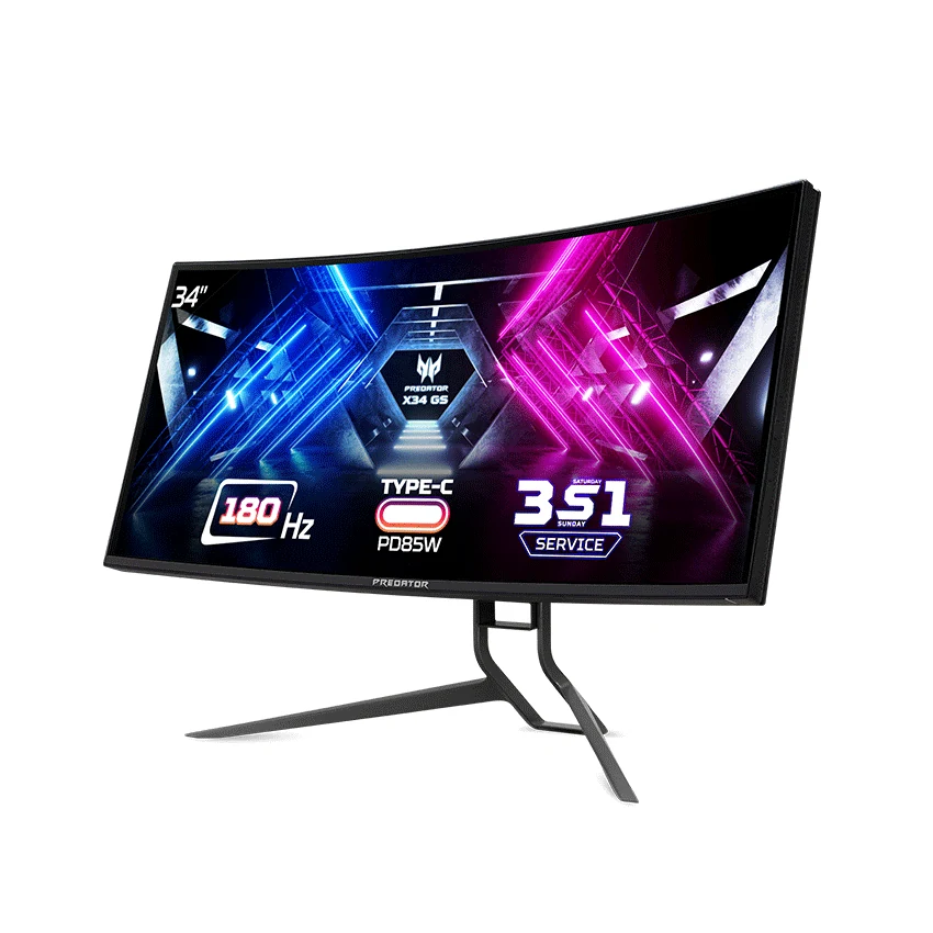 Màn hình Acer Predator X34 S - 34 inch - WQHD - IPS Cong - 180HZ - New