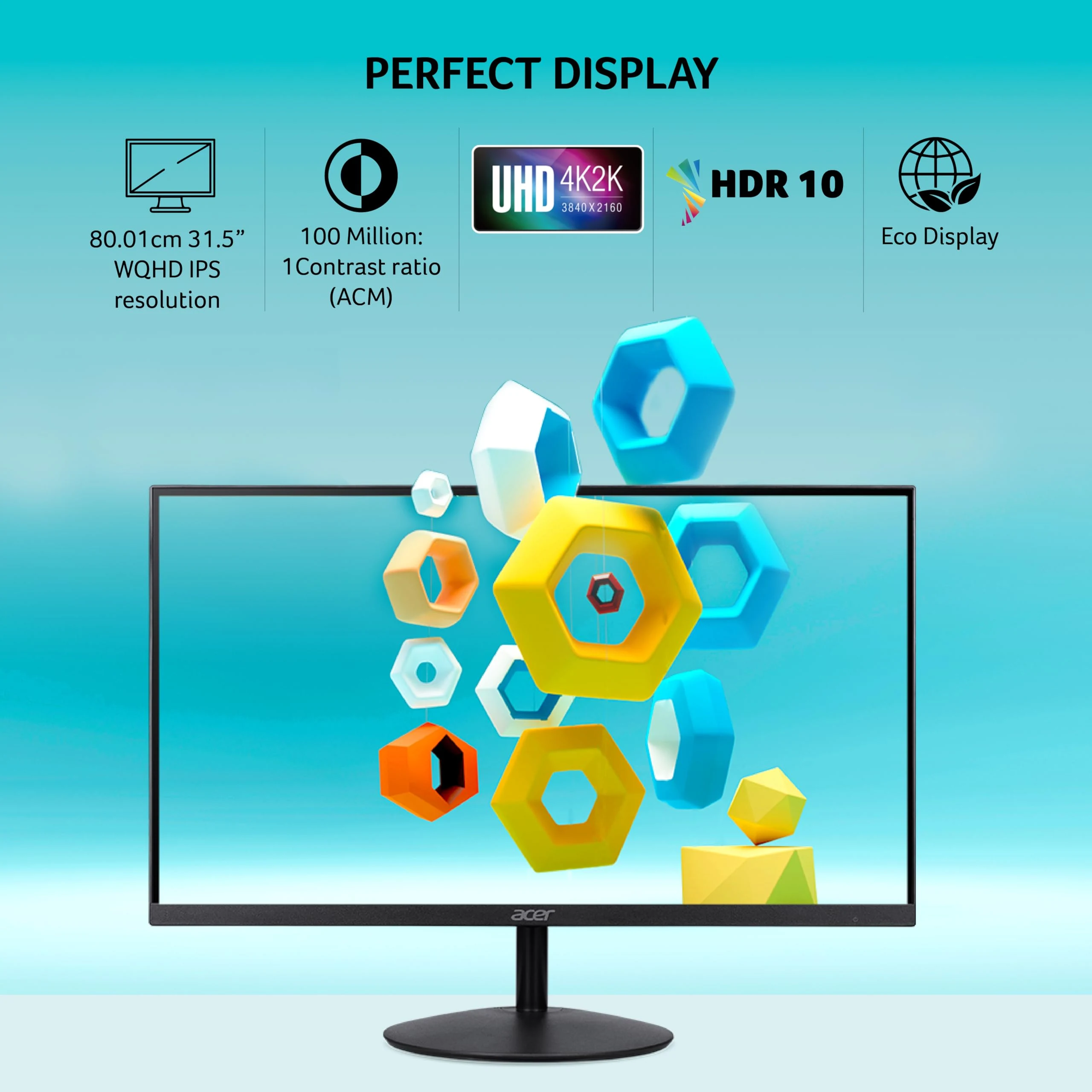 Màn hình Acer SA322QK - 31,5 inch - 4K UHD - IPS - 60HZ - New