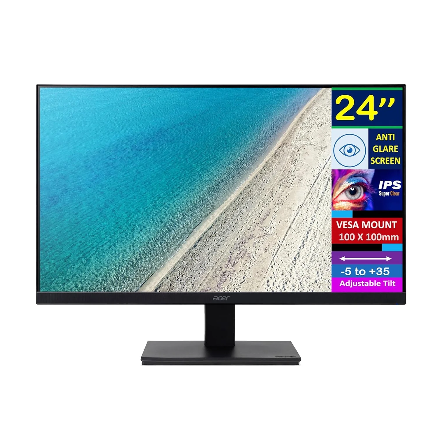 Màn hình Acer Vero B247Y G - 23,8 inch - FHD - IPS - 120HZ - New