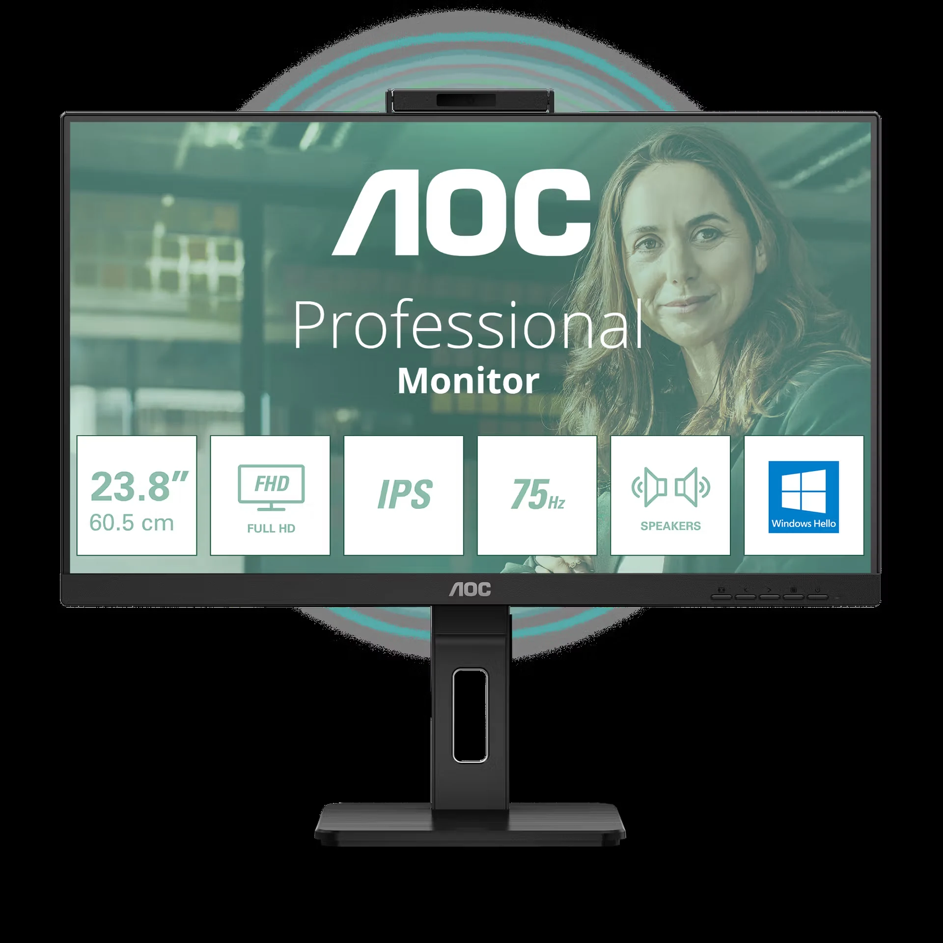 Màn hình AOC 24P3CW - 23,8 inch - FHD - IPS - 75HZ - New