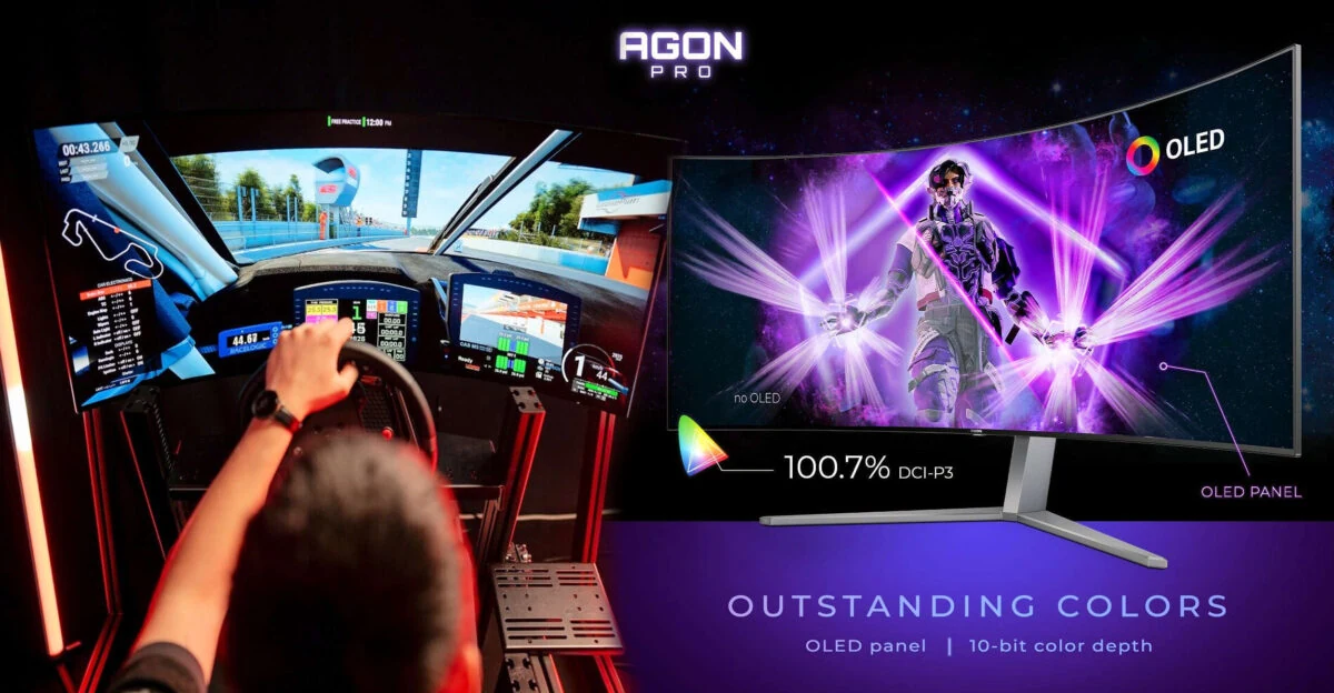 Màn hình AOC AGON PRO AG456UCZD - 44,5 inch - WQHD - OLED Cong - 240HZ - New