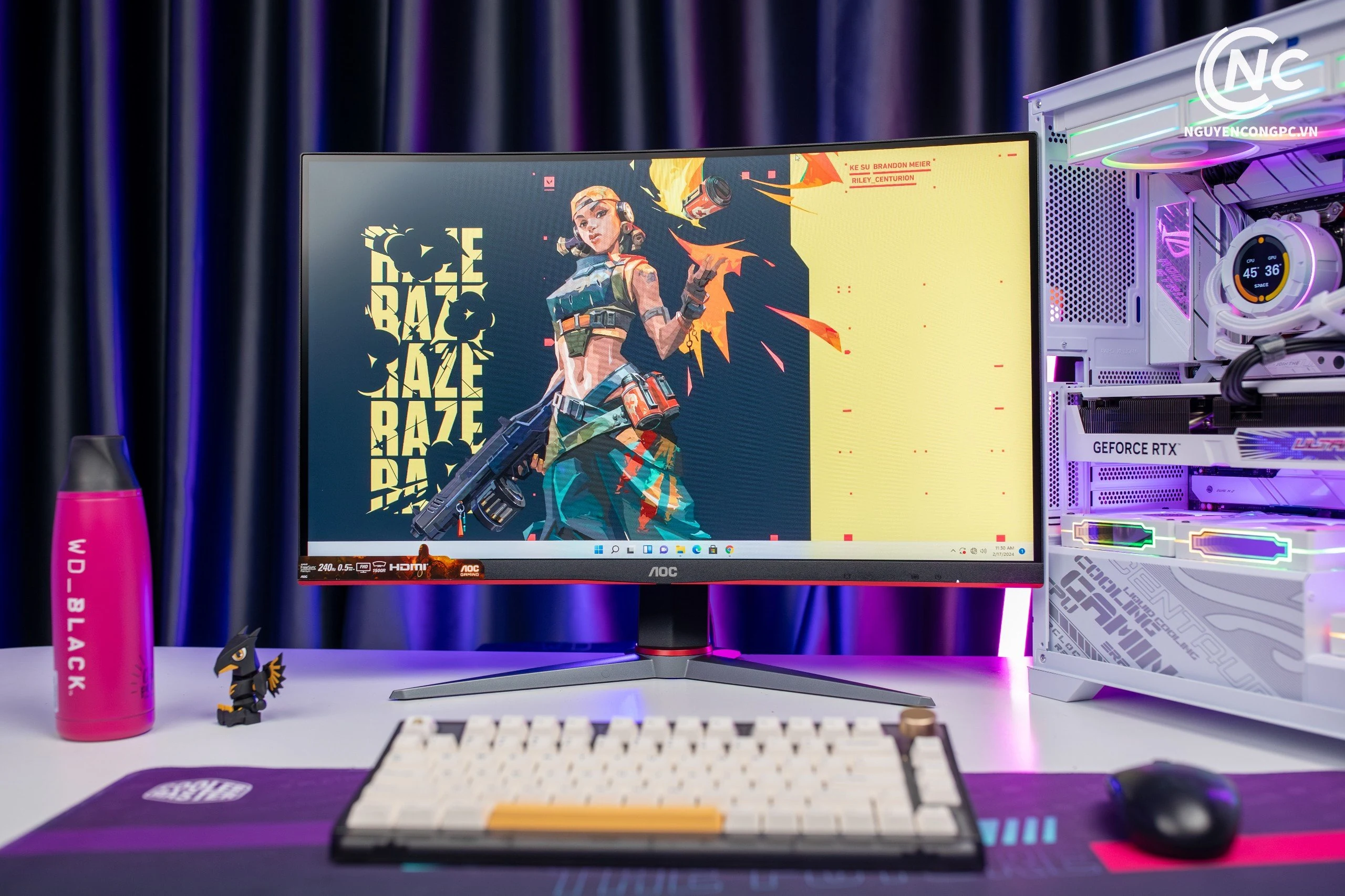 Màn hình AOC C27G2Z - 27 inch - FHD - VA Cong - 240HZ - New