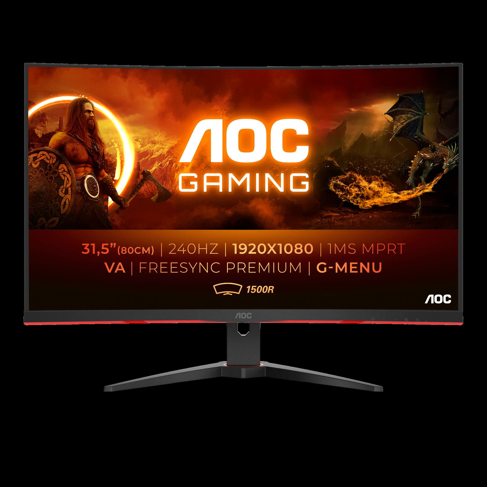 Màn hình AOC C32G2ZE - 31,5 inch - FHD - VA Cong - 240HZ - New