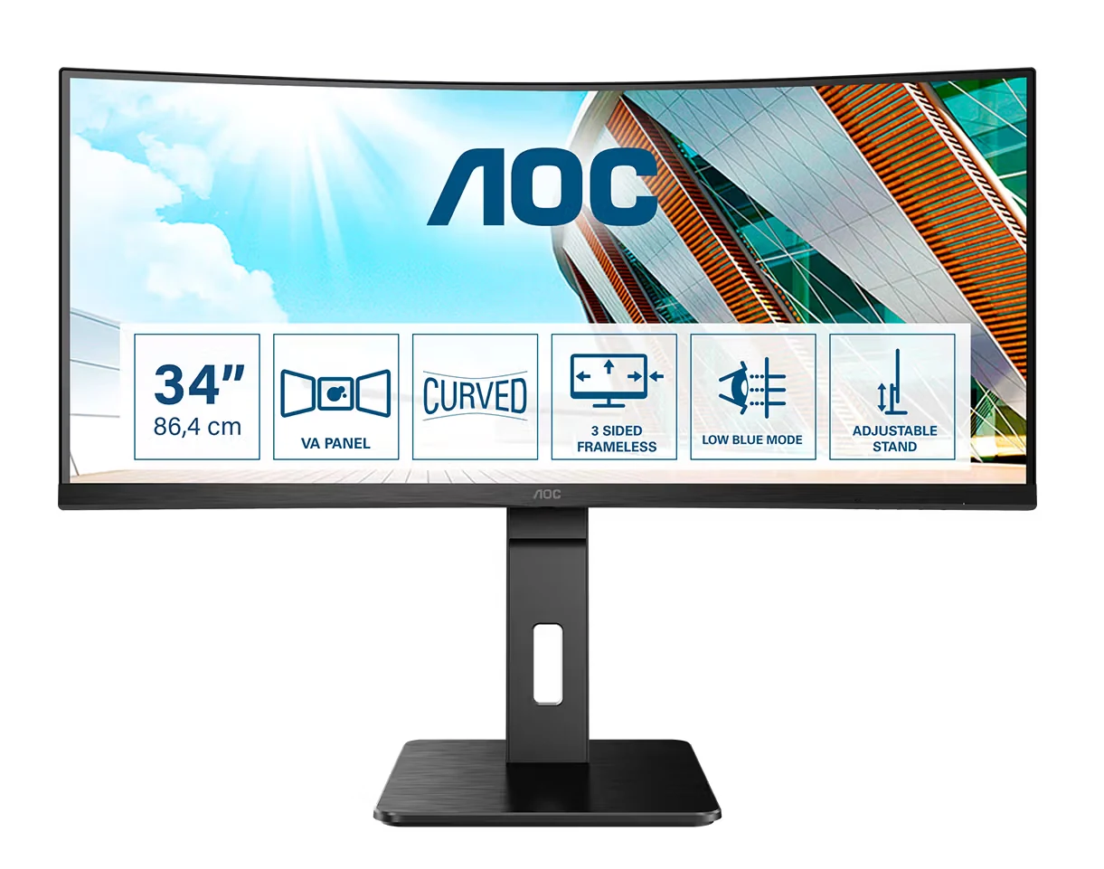 Màn hình AOC CU34P2A - 34 inch - WQHD - VA Cong - 100HZ - New