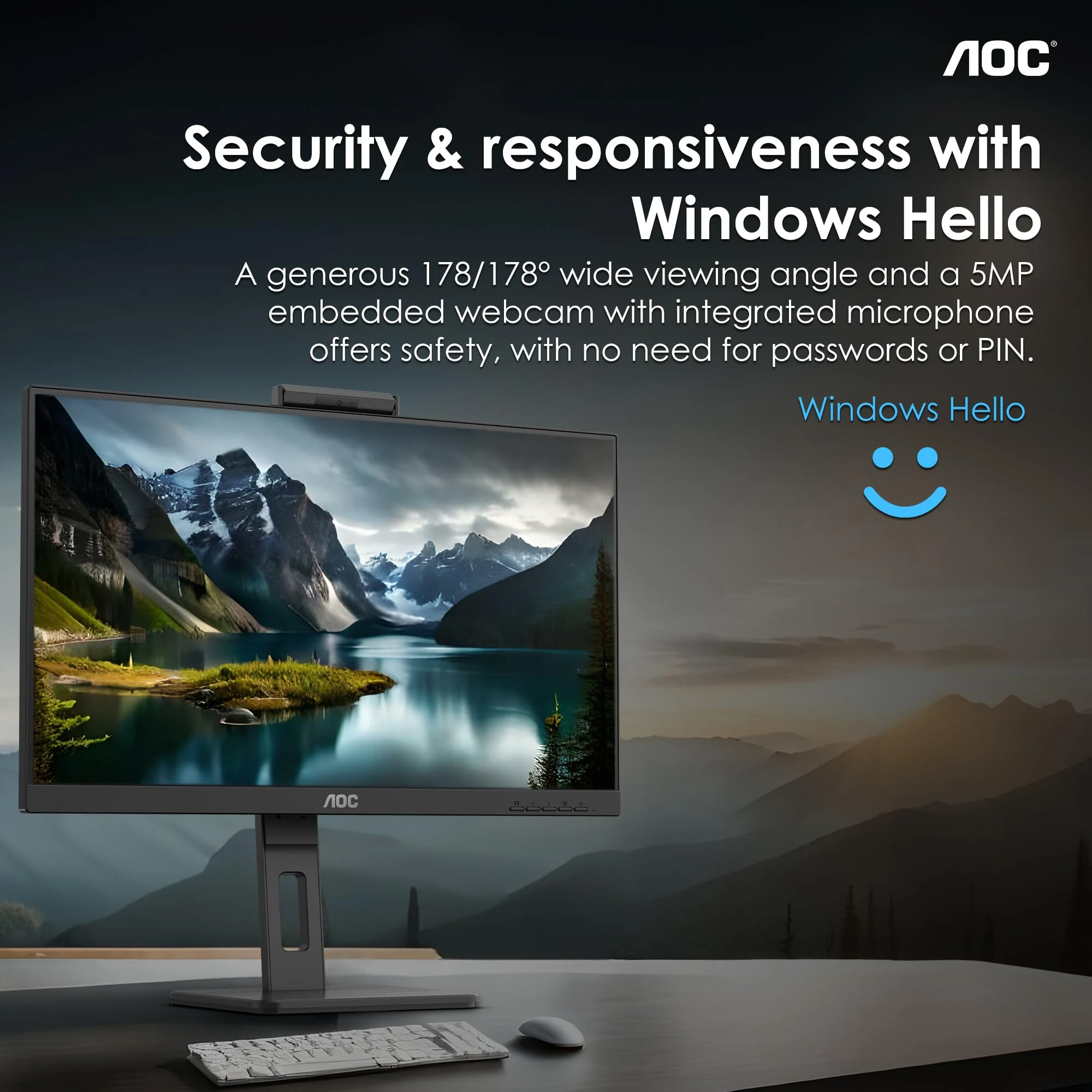 Màn hình AOC Q27P3CW - 27 inch - QHD - IPS - 75HZ - New