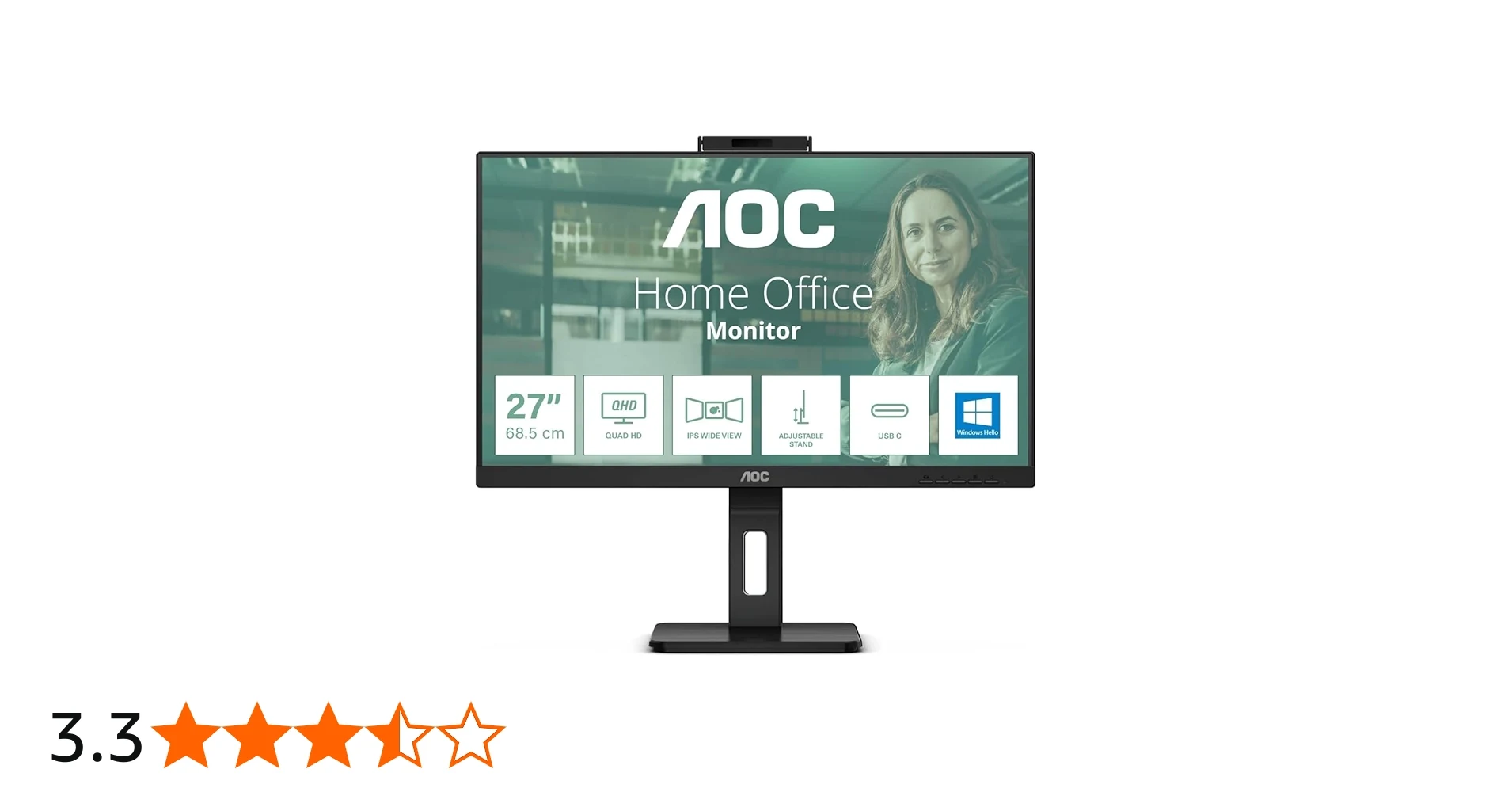 Màn hình AOC Q27P3CW - 27 inch - QHD - IPS - 75HZ - New