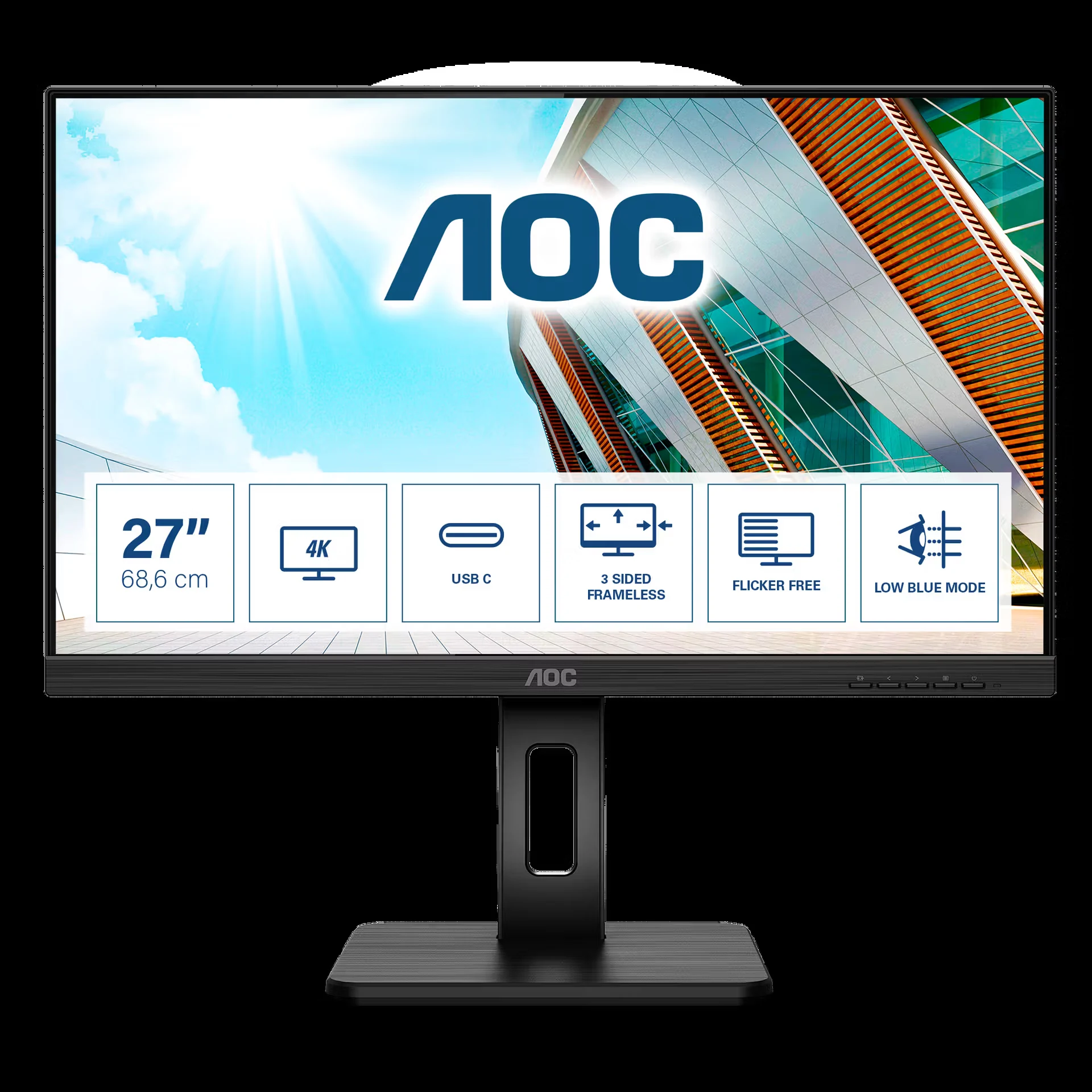 Màn hình AOC U27P2 - 27 inch - 4K UHD - IPS - 60HZ - New