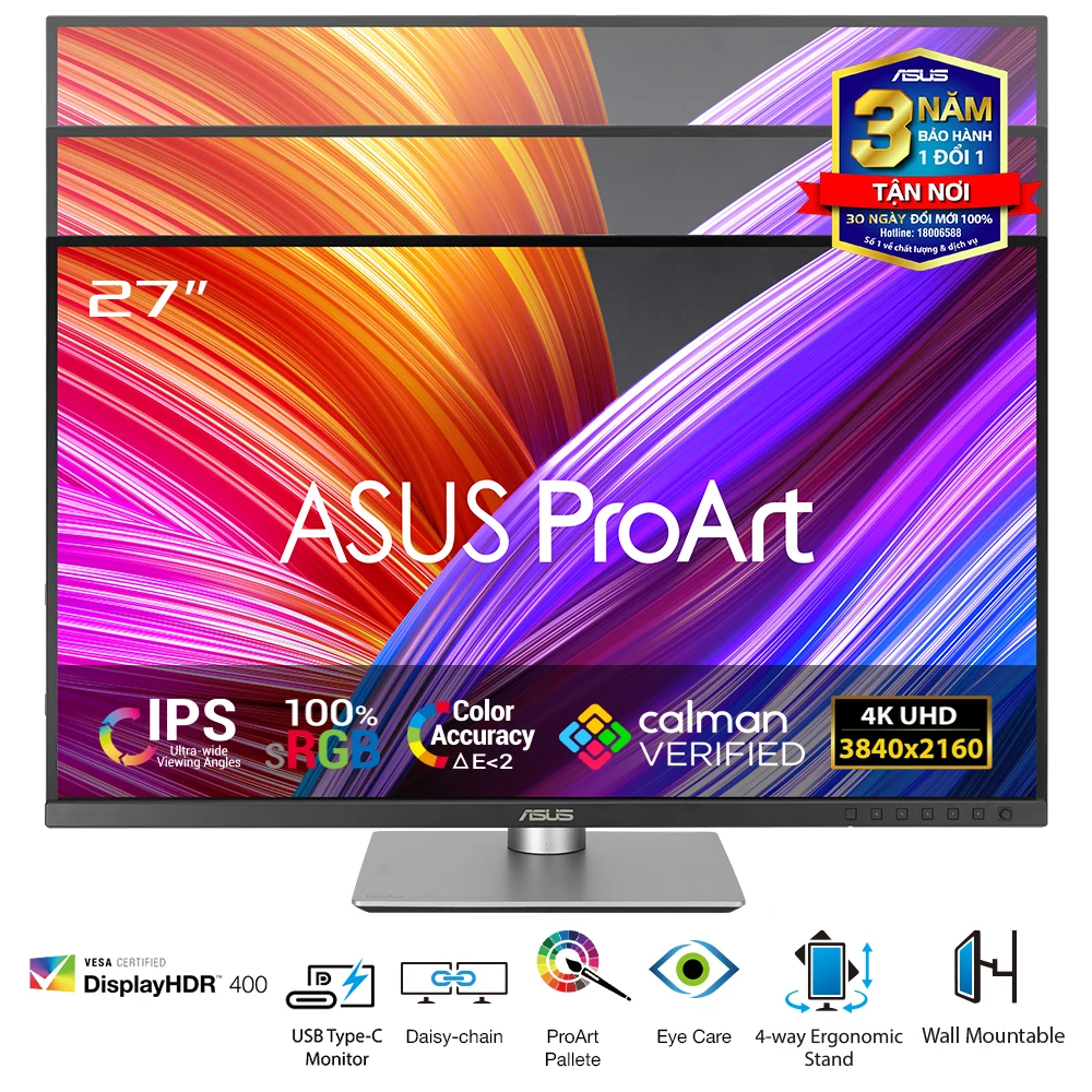 Màn hình Asus ProArt Display PA279CRV - 27 inch - 4K UHD - IPS - 60HZ - New