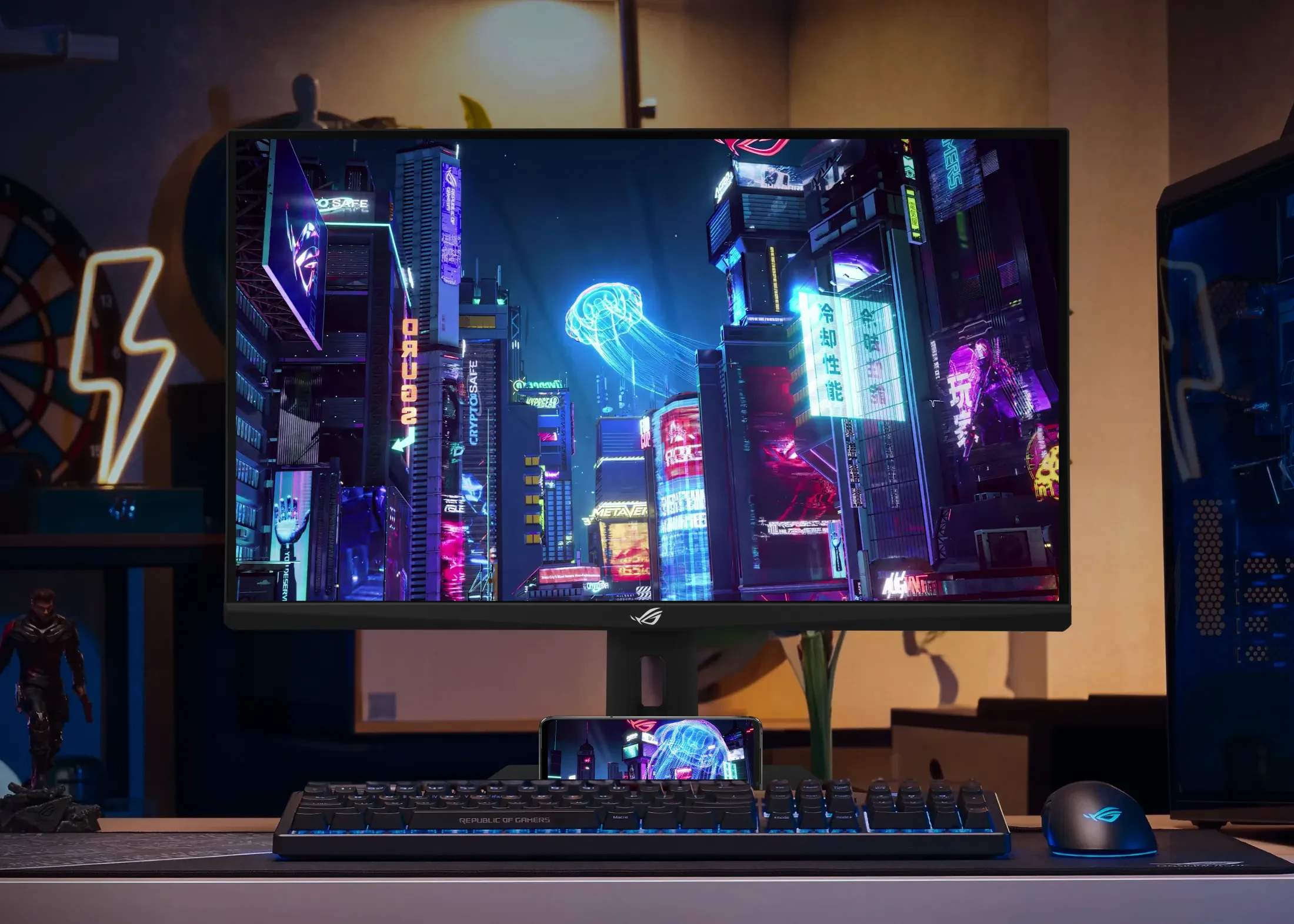 Màn hình Asus ROG Strix XG27ACMES-W - 27 inch - QHD - Fast IPS - 255HZ - New