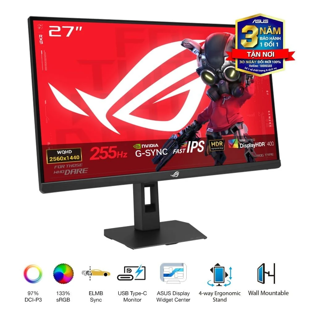 Màn hình Asus ROG Strix XG27ACMES-W - 27 inch - QHD - Fast IPS - 255HZ - New