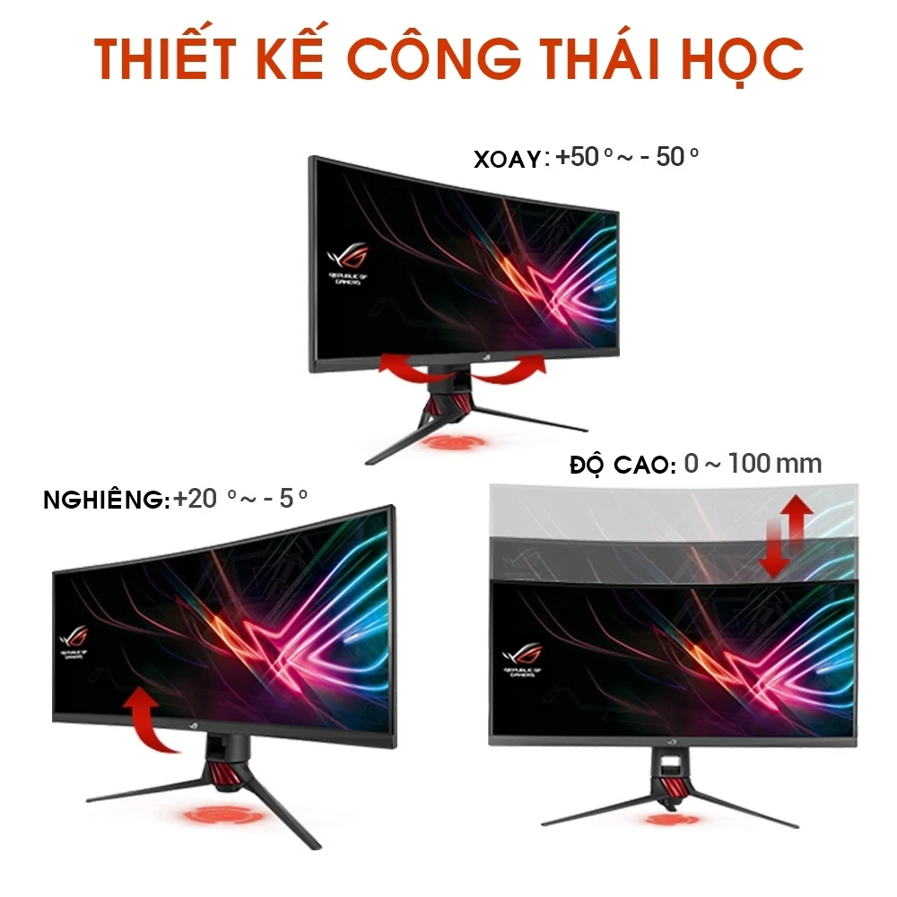 Màn hình Asus ROG Strix XG35VQ - 35 inch - UWQHD - VA Cong - 100HZ - New