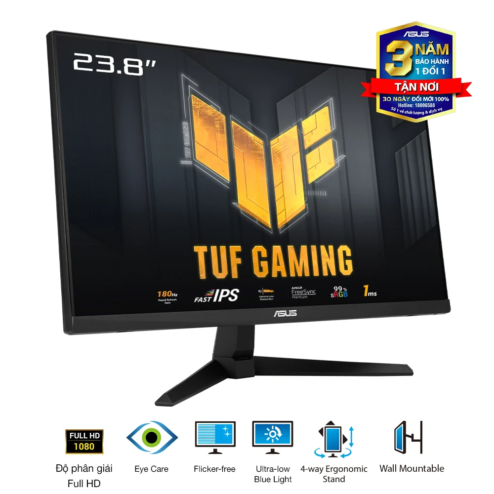 Màn hình Asus TUF GAMING VG249Q3A - 23,8 inch - FHD - Fast IPS - 180HZ - New