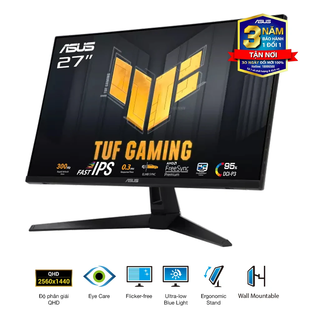 Màn hình Asus TUF GAMING VG27AQML5A-W - 27 inch - QHD - Fast IPS - 300HZ - New
