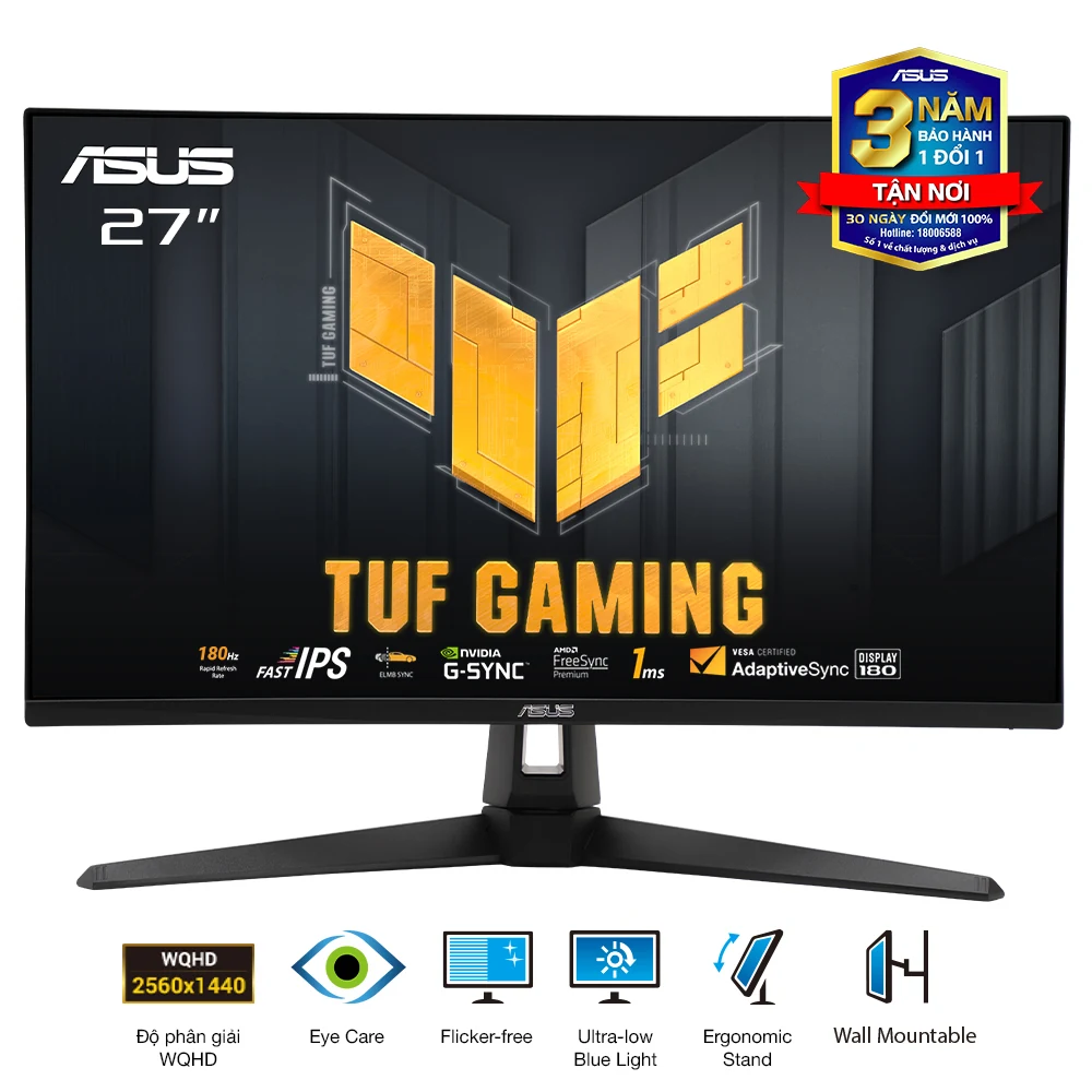Màn hình Asus TUF GAMING VG27UQEL5A - 27 inch - 4K UHD - Fast IPS - 80HZ - New