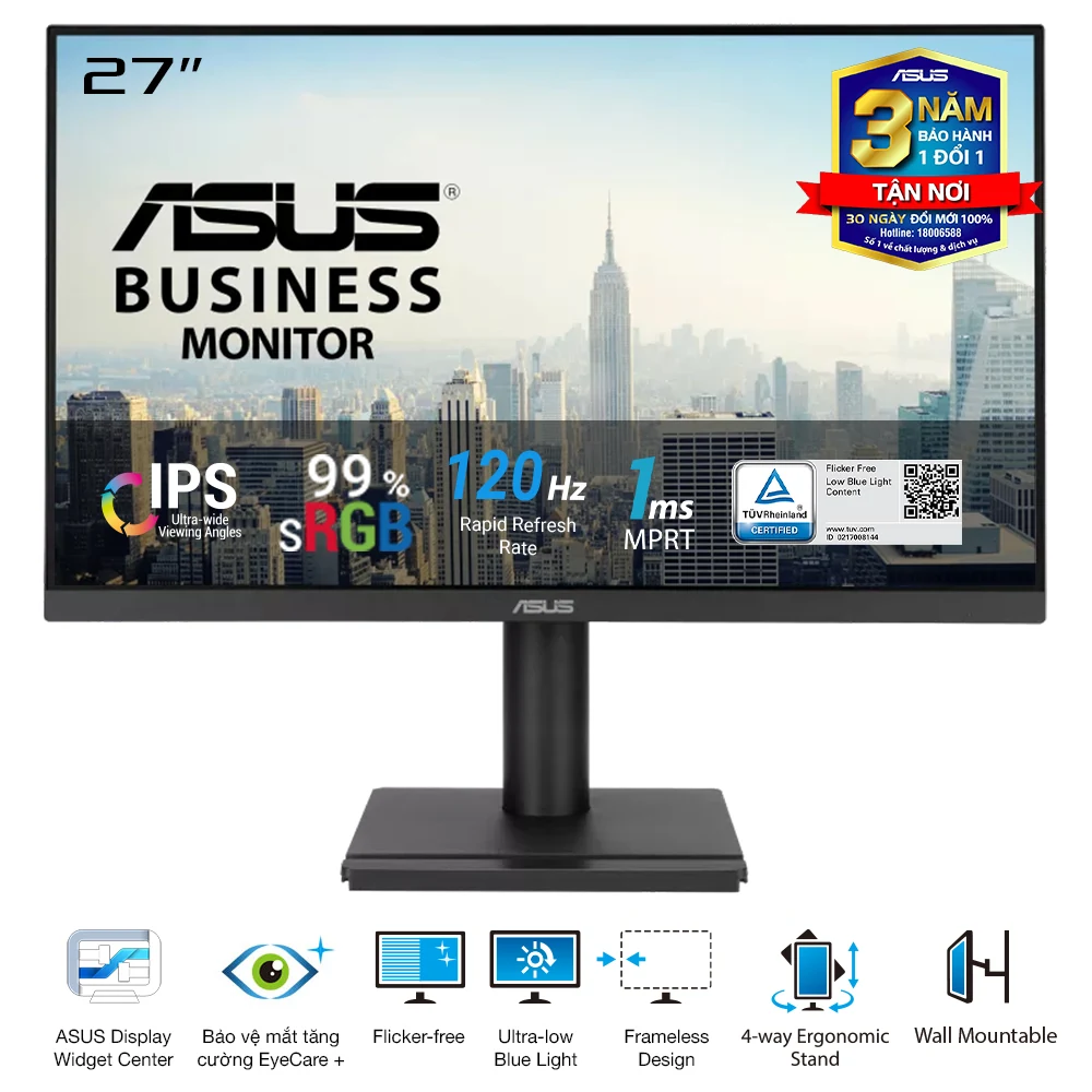 Màn hình Asus VA279QGSE - 27 inch - FHD - IPS - 120HZ - New