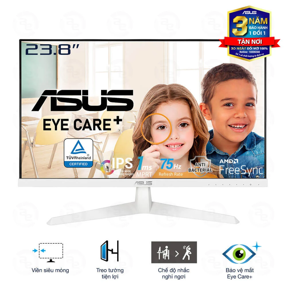 Màn hình Asus VY249HE-W - 23,8 inch - FHD - IPS - 75HZ - New