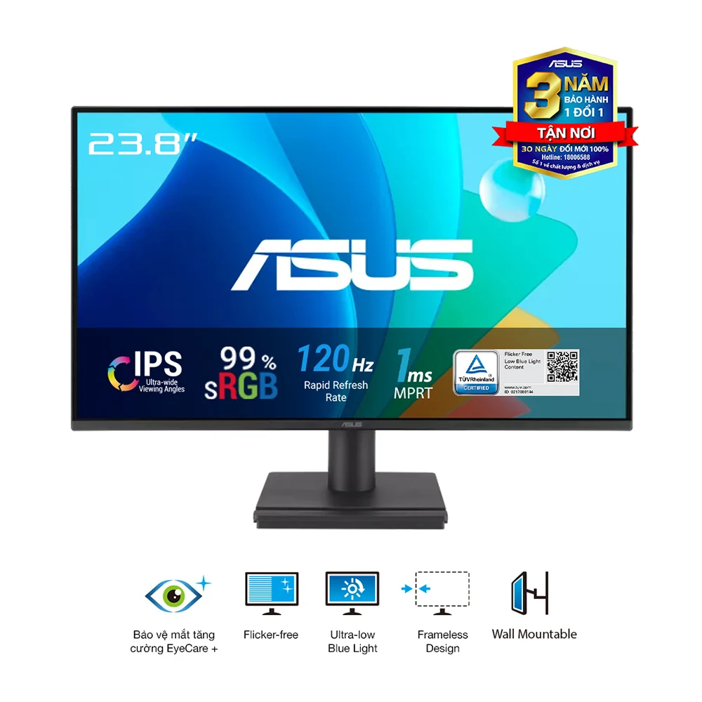 Màn hình Asus VZ249HG-W - 23,8 inch - FHD - IPS - 120HZ - New