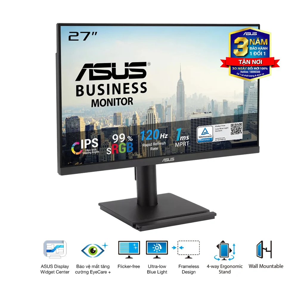 Màn hình Asus VZ279HG - 27 inch - FHD - IPS - 120HZ - New