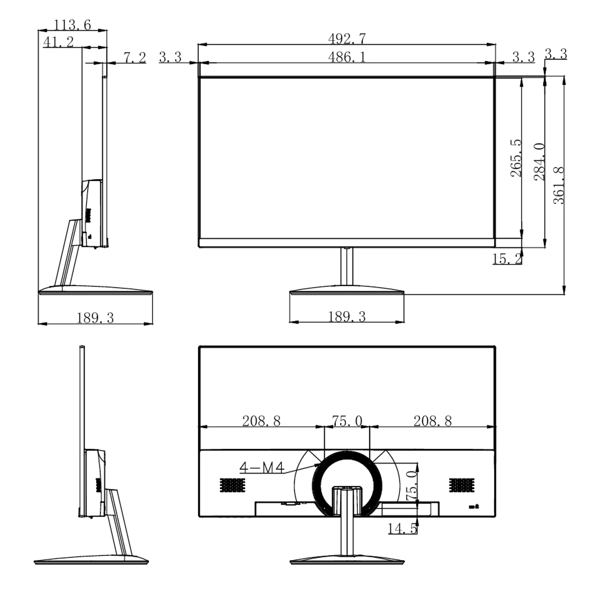 Màn hình Dahua DHI-LM24-A200Y - 23,8 inch - FHD - VA - 100HZ - New