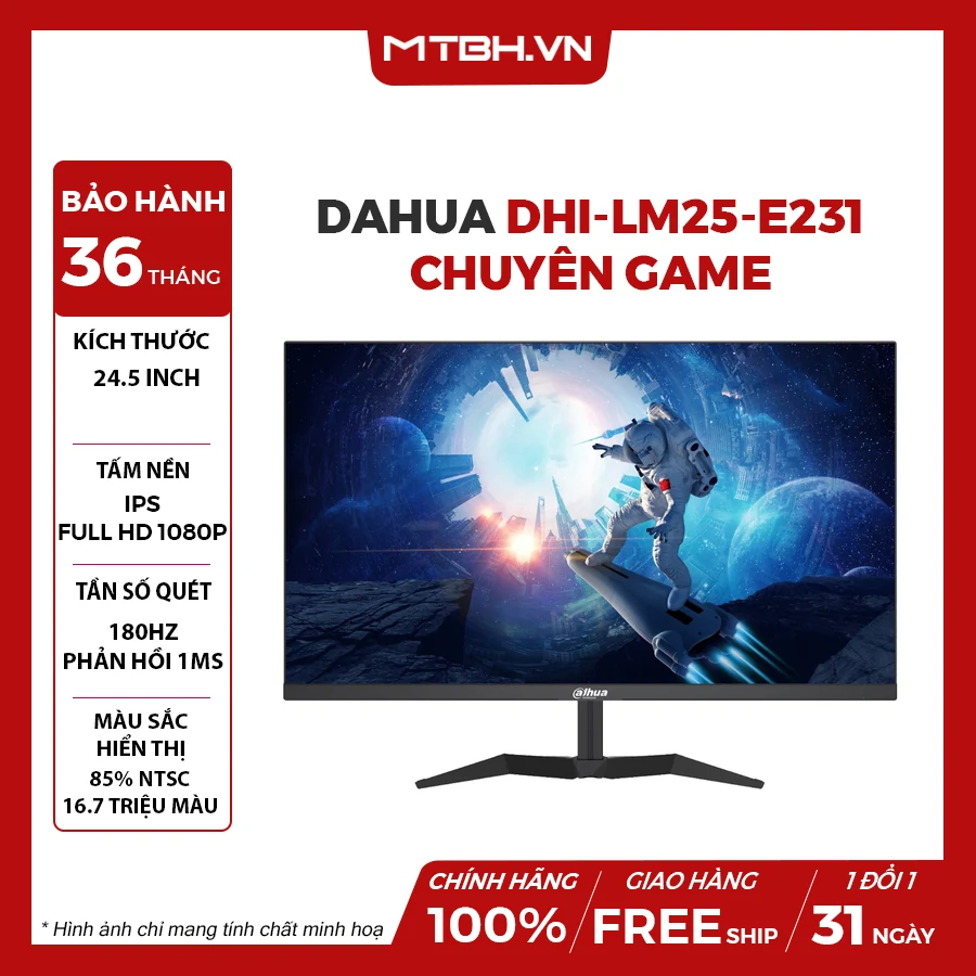 Màn hình Dahua DHI-LM25-E231 - 24,5 inch - FHD - IPS - 180HZ - New
