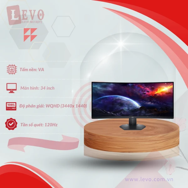 Màn Hình Dell Plus S3425DW - 34 inch - WQHD - VA - 120HZ - New