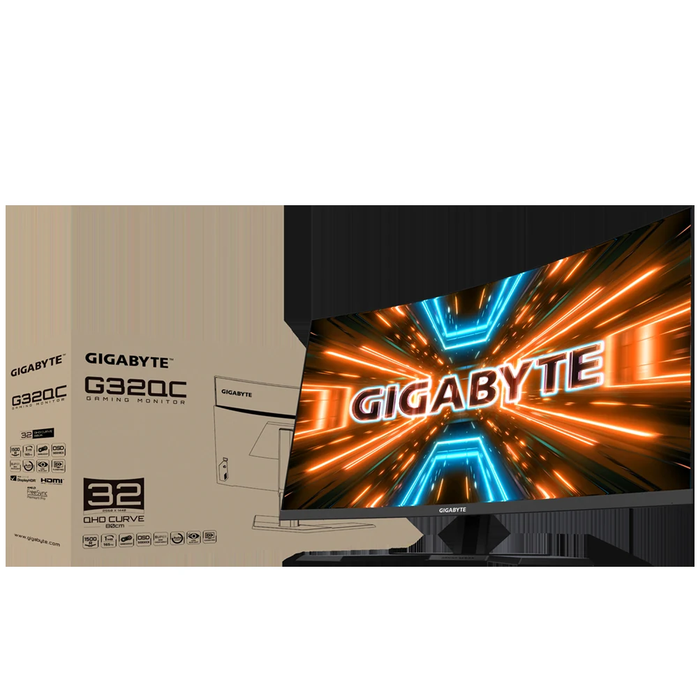 Màn hình Gigabyte G32QC - 31,5 inch - QHD - VA Cong - 165HZ - New