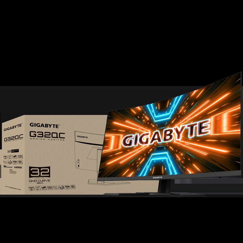 Màn hình Gigabyte G32QC A - 31,5 inch - QHD - VA Cong - 165HZ - New