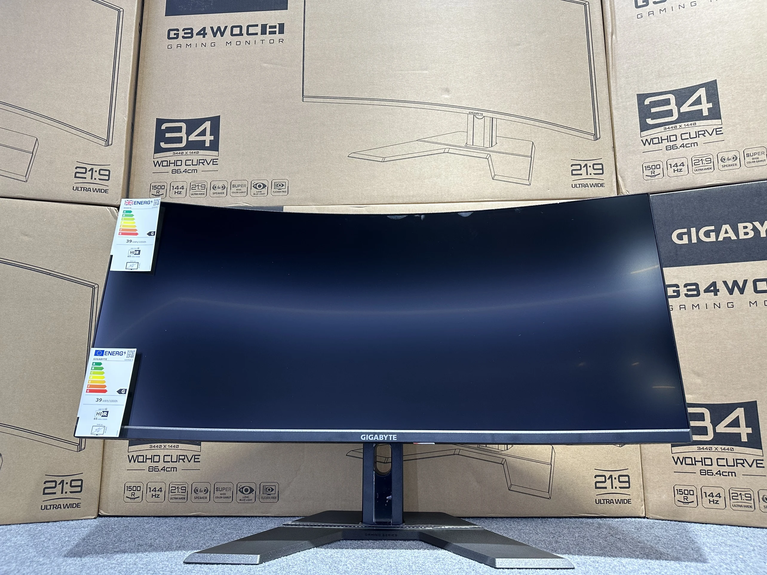Màn hình Gigabyte G34WQC - 34 inch - WQHD - VA Cong - 144HZ - New