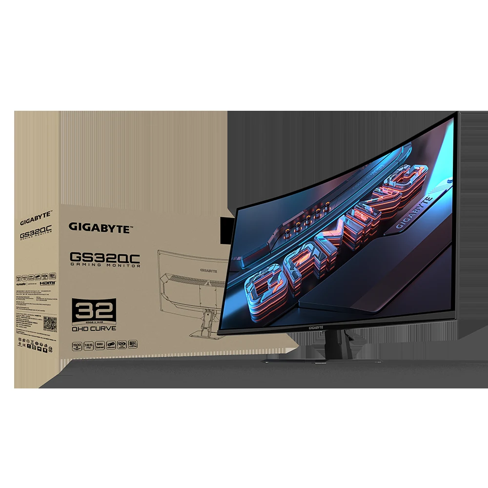 Màn hình Gigabyte GS32QC - 31,5 inch - QHD - VA Cong - 165HZ - New