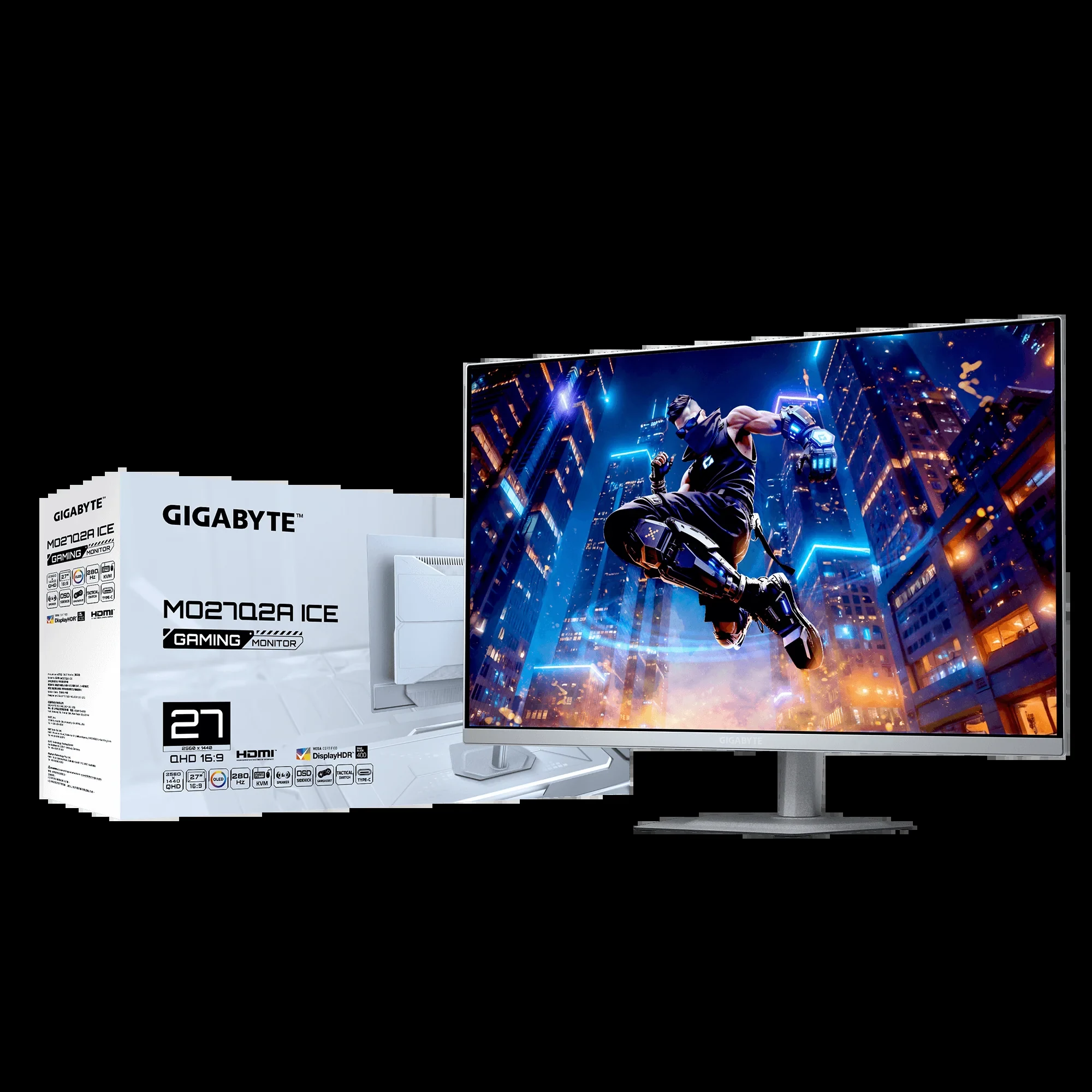 Màn hình Gigabyte MO27Q2A ICE - 27 inch - QHD - QD-OLED - 280HZ - New