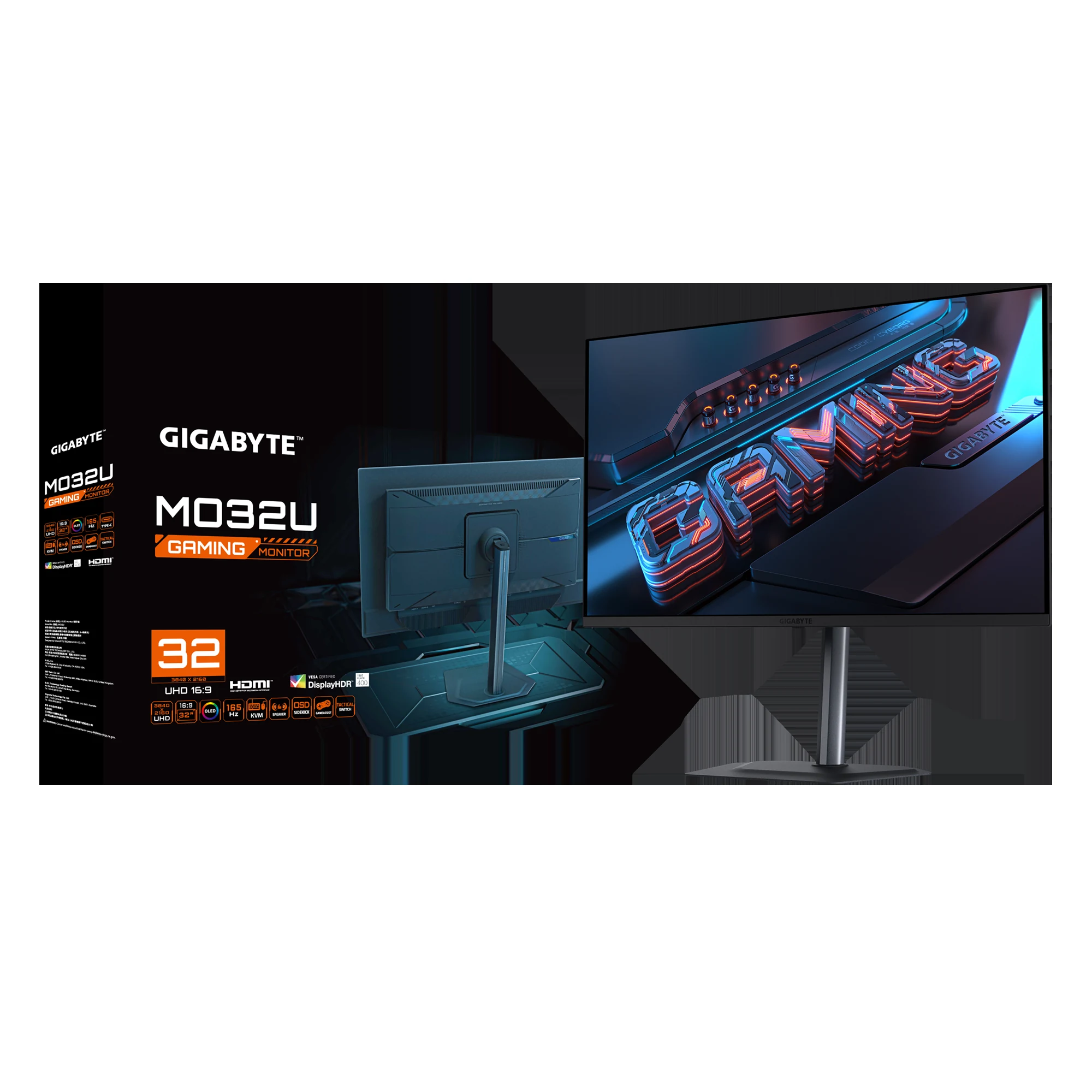 Màn hình Gigabyte MO32U - 31,5 inch - 4K UHD - QD-OLED - 165HZ - New
