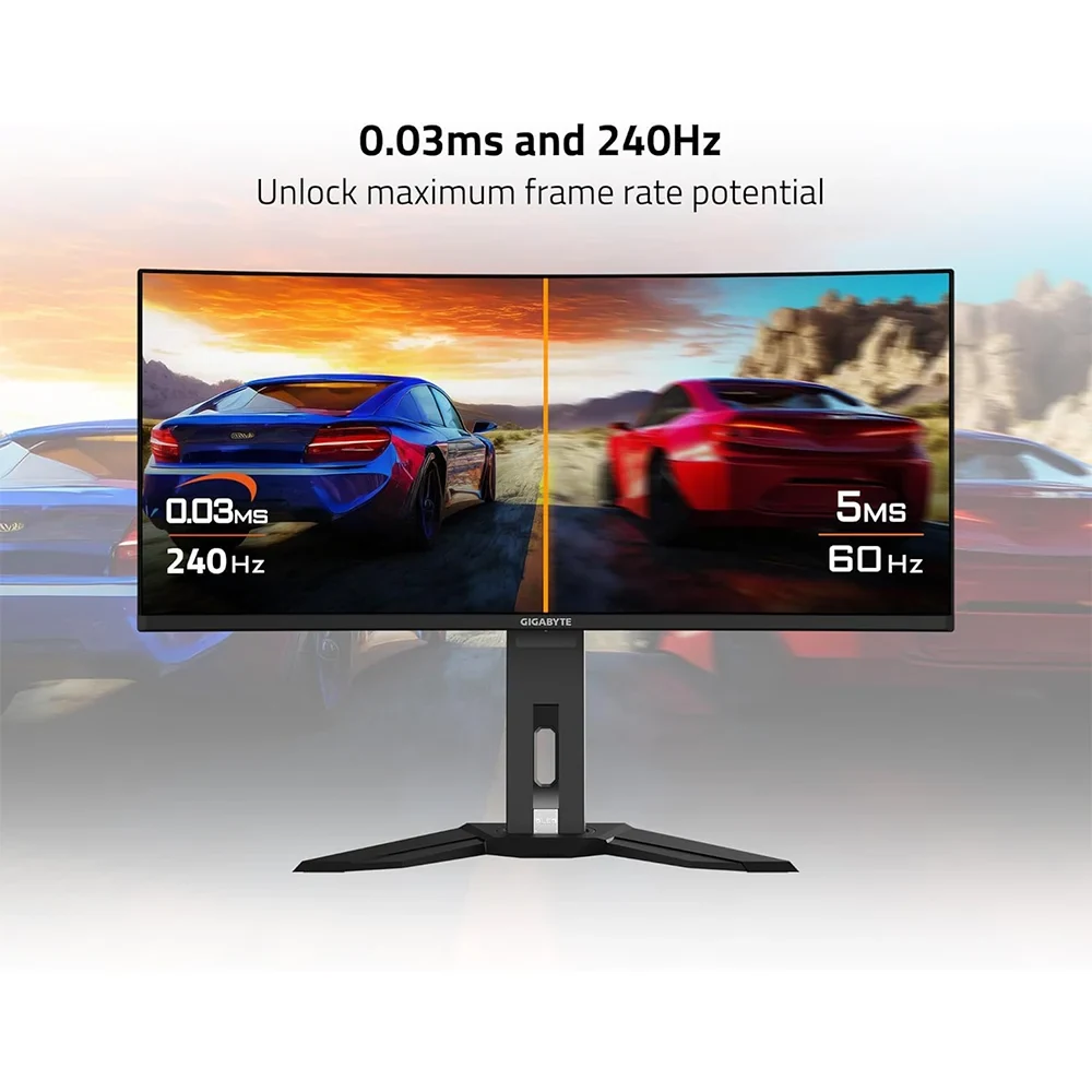 Màn hình Gigabyte MO34WQC2 - 34 inch - WQHD - QD-OLED Cong - 240HZ - New