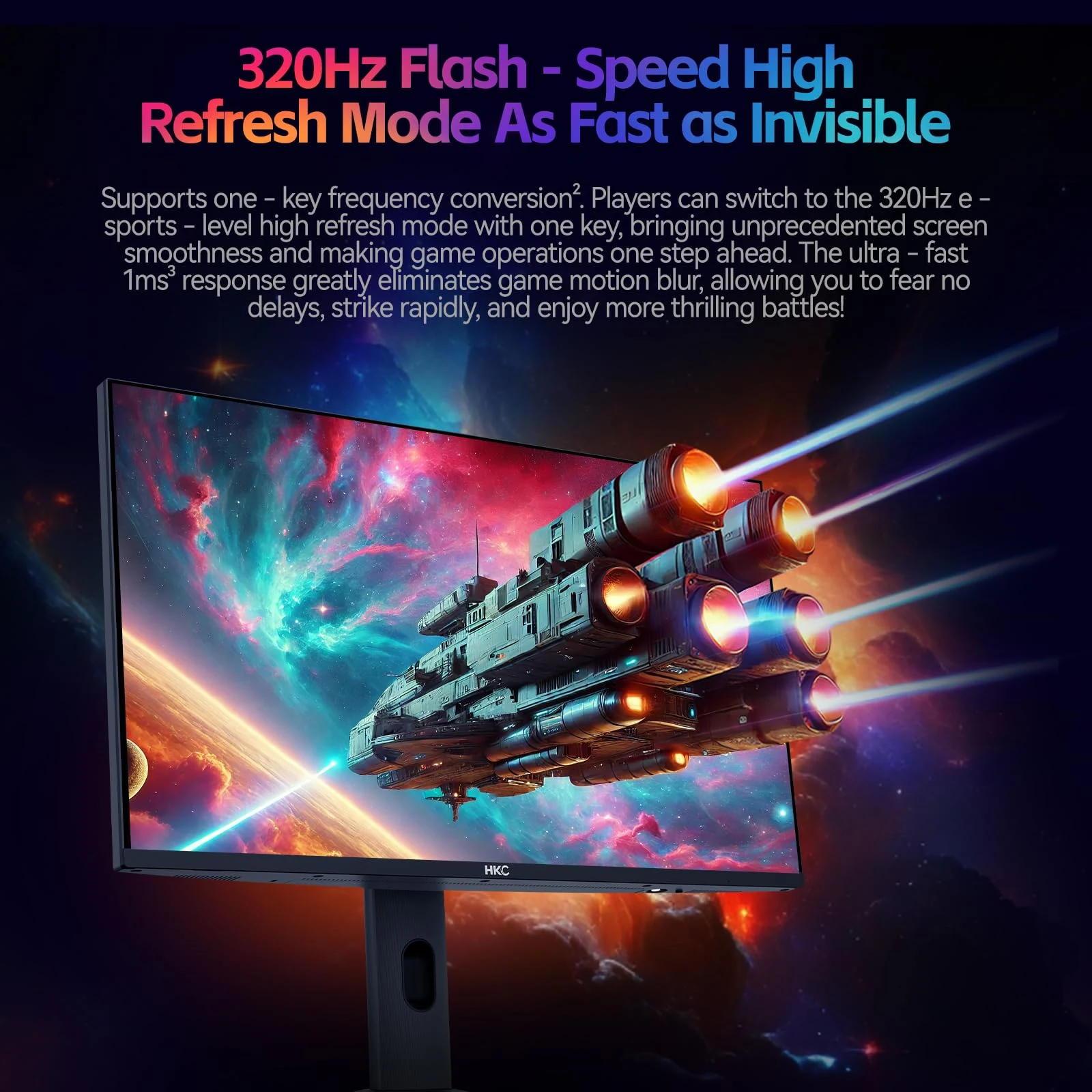 Màn hình HKC G27M7 Pro - 27 inch - 4K UHD / FHD Dual Mode - Mini LED - 320HZ - New