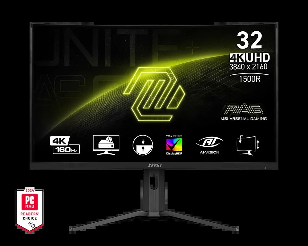 Màn hình MSI MAG 321CUP - 31,5 inch - 4K UHD - VA Cong - 160HZ - New