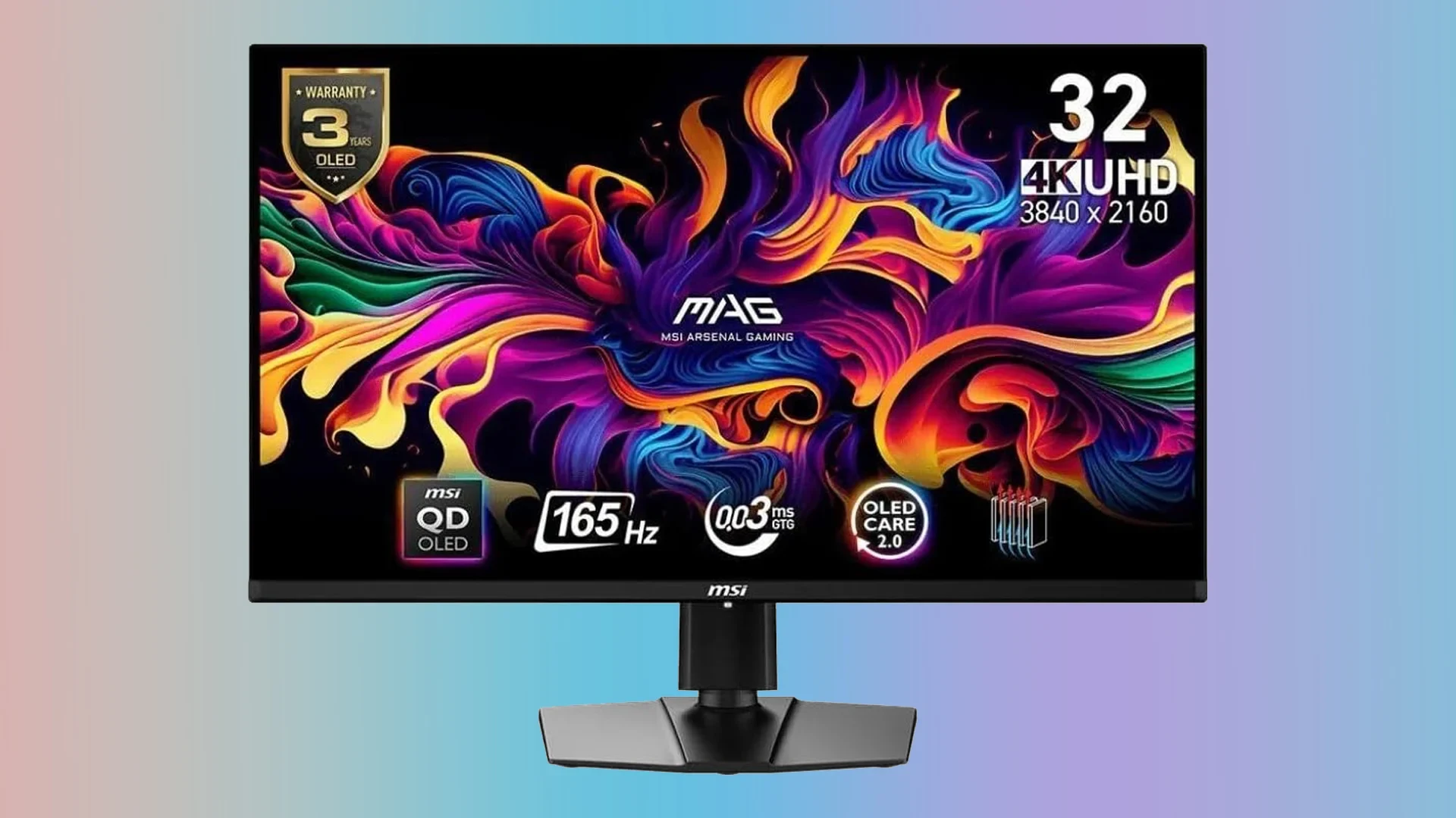 Màn hình MSI MAG 321UP QD-OLED - 32 inch - 4K UHD - QD-OLED - 165HZ - New