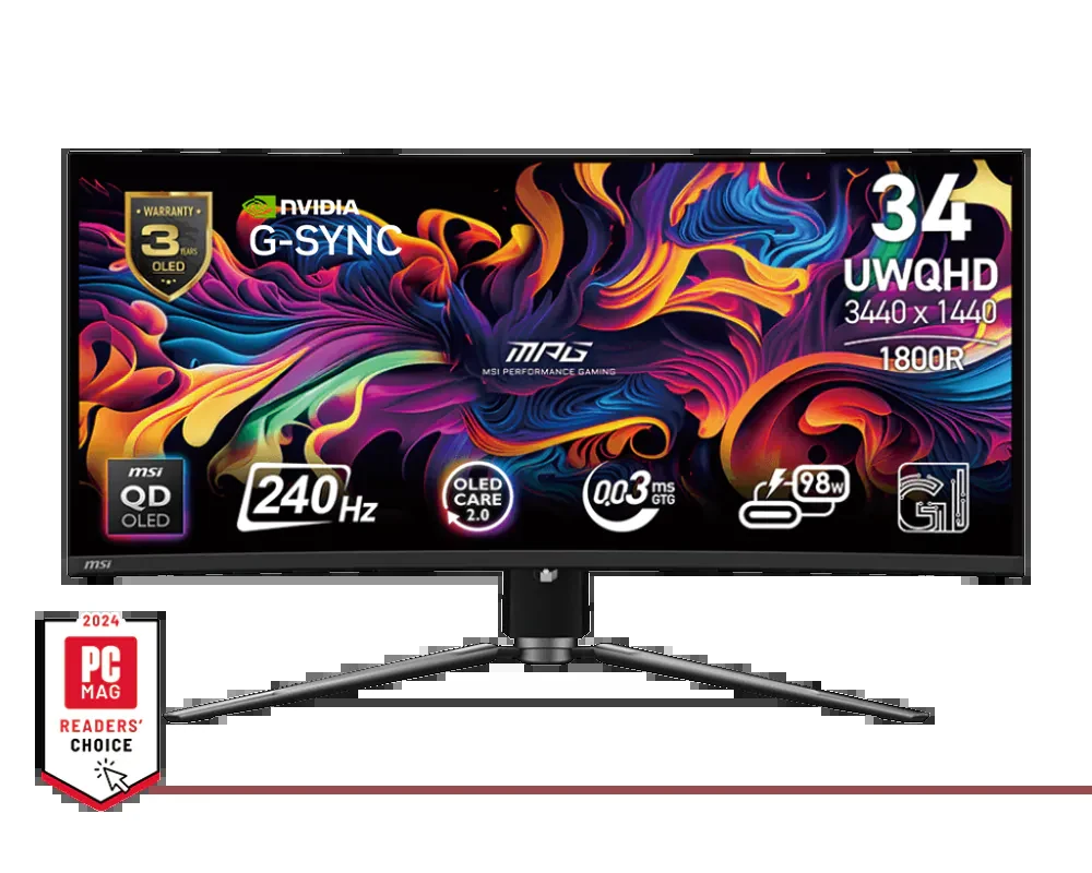 Màn hình MSI MPG 341CQPX QD-OLED - 34 inch - UWQHD - QD-OLED Cong - 240HZ - New